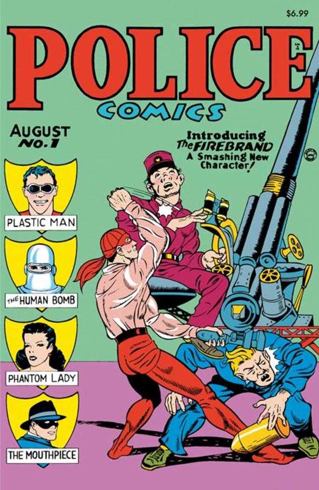 DC Comics Police Comics #1 Gill Fox Facsimile Edition