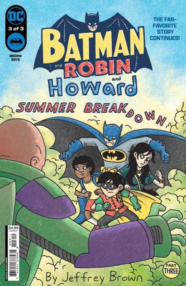 DC Comics Batman And Robin And Howard #3 Jeffrey Brown Summer Breakdown