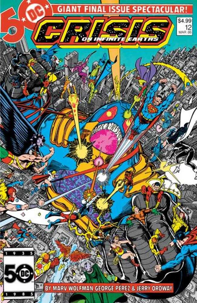 DC Comics Crisis On Infinite Earths #12 George Perez Facsimile Edition