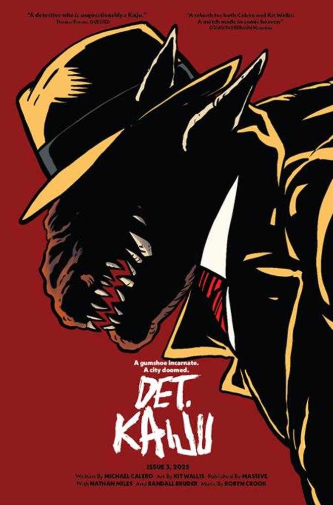 Massive Publishing Detective Kaiju #3 Michael Calero Cover C