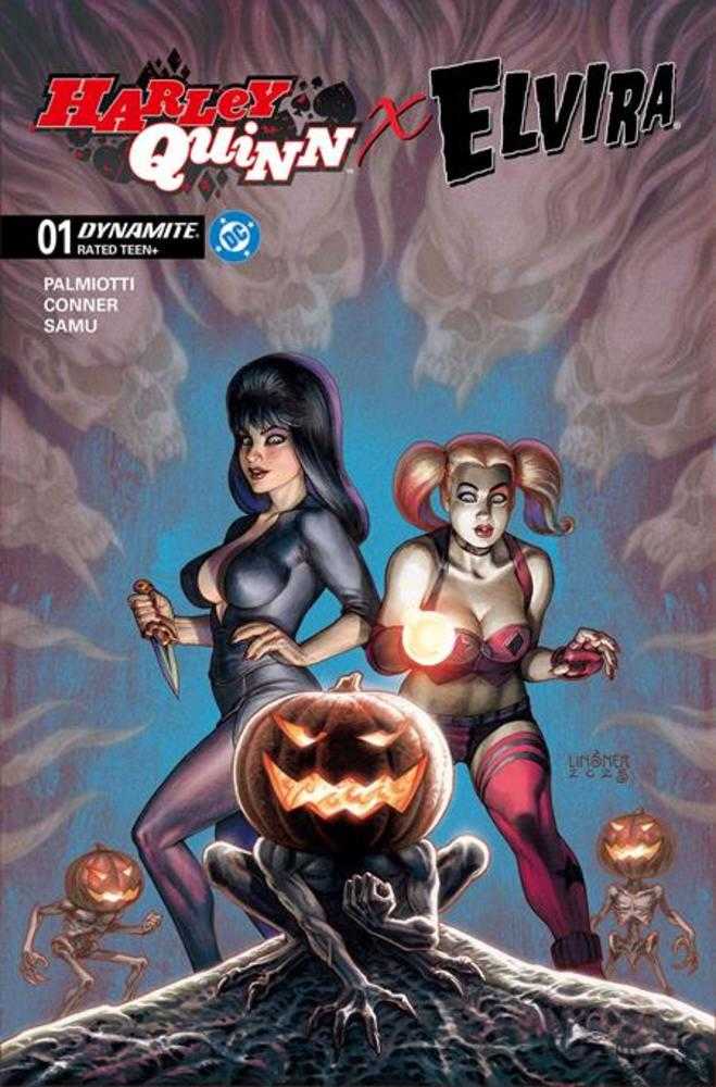 Dynamite Entertainment Harley Quinn X Elvira #1 Joseph Michael Linsner