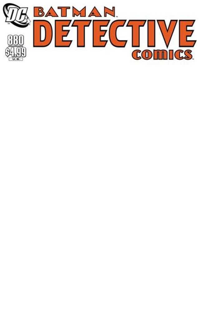 DC Comics Detective Comics #880 Blank Facsimile Edition