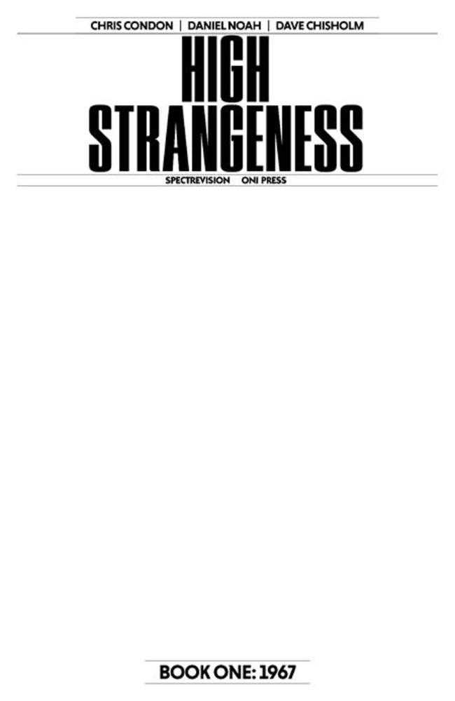 Oni Press High Strangeness 1967 #1 Dave Chisholm Cover G