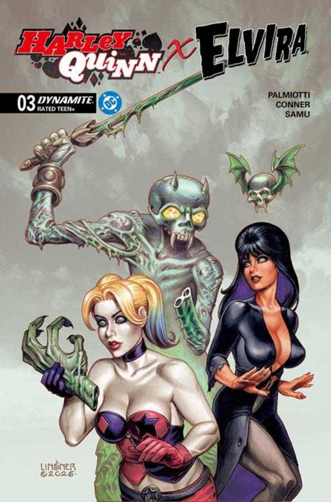 Dynamite Entertainment Harley Quinn X Elvira #3 Joseph Michael Linsner