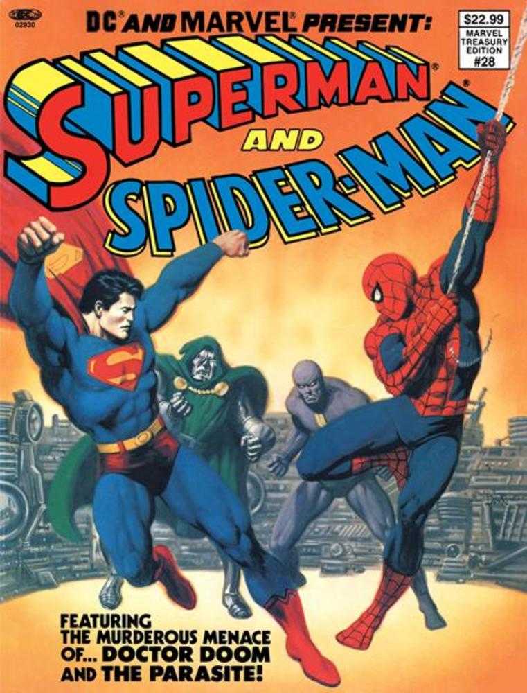 DC Comics DC And Marvel Present Superman And Spider-Man #1 John Romita Sr Foil Facsimile Variant