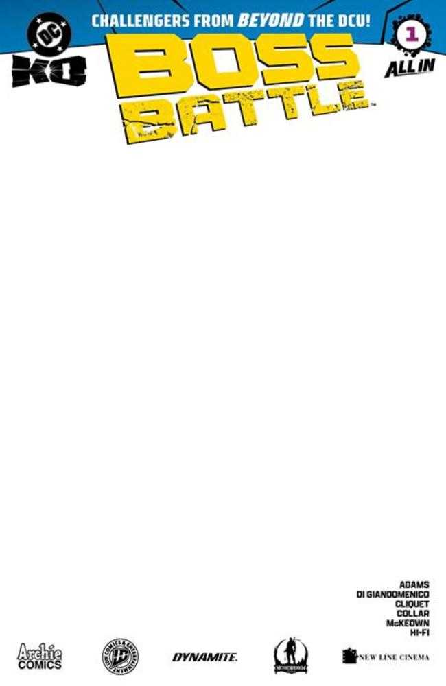 DC Comics DC K.O. #1 One Shot Blank
