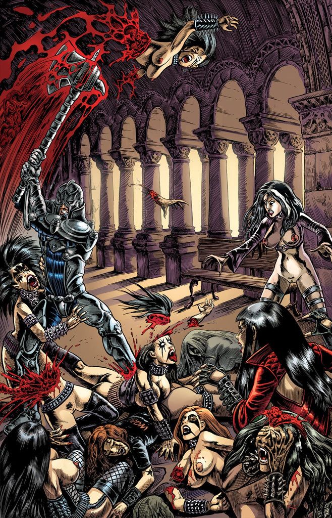 Hellina: Ravening Issue #2 Wraparound Nude Cover Back
