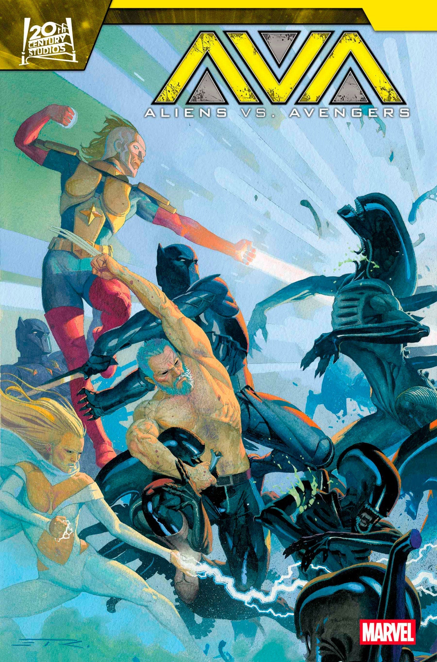 Marvel Comics Aliens Vs Avengers #4 Esad Ribic