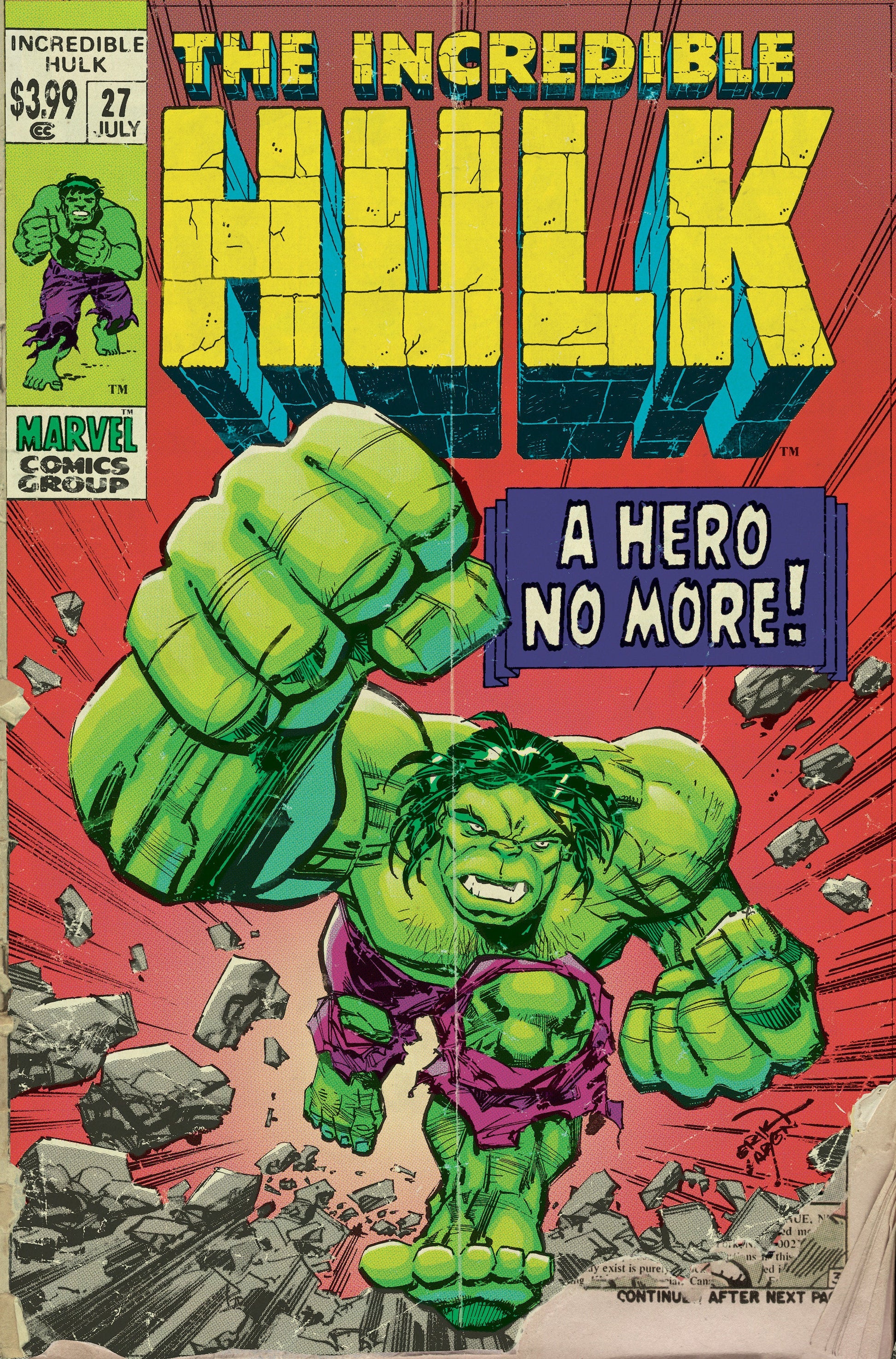 Marvel Comics Incredible Hulk #27 Erik Larsen