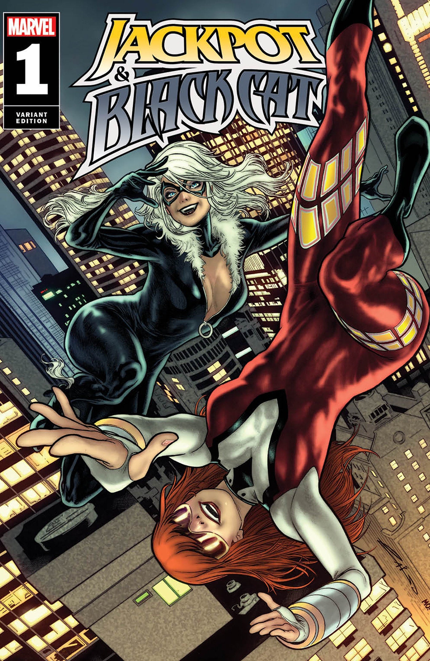 Marvel Comics Jackpot And Black Cat #1 Emilio Laiso Foil Variant