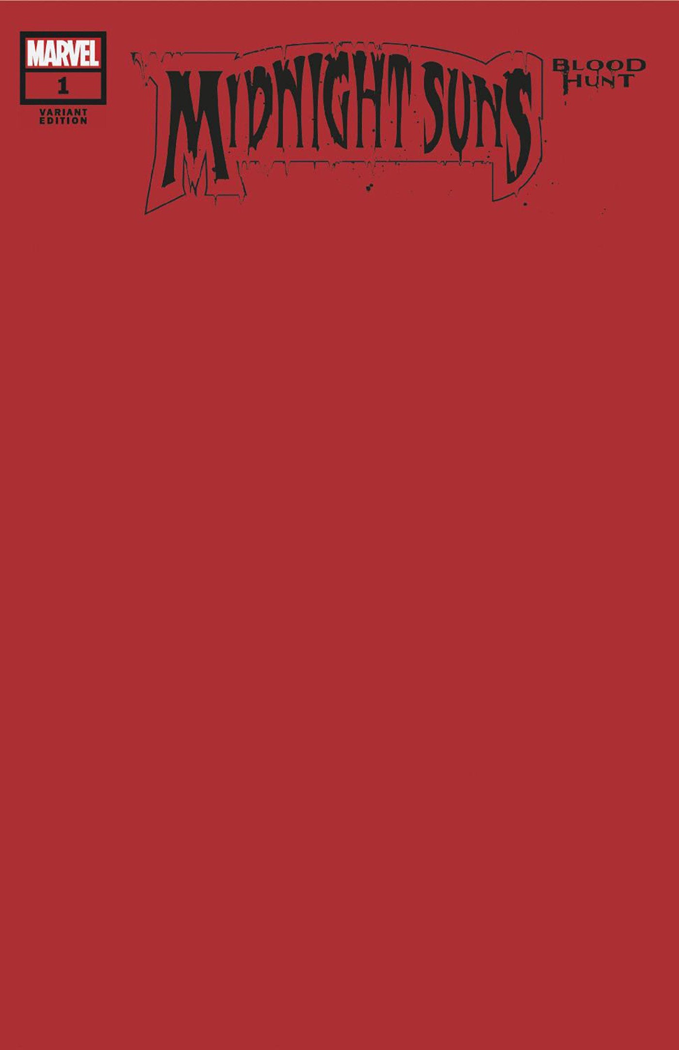 Marvel Comics Midnight Sons Blood Hunt #1 Blood Red Cover