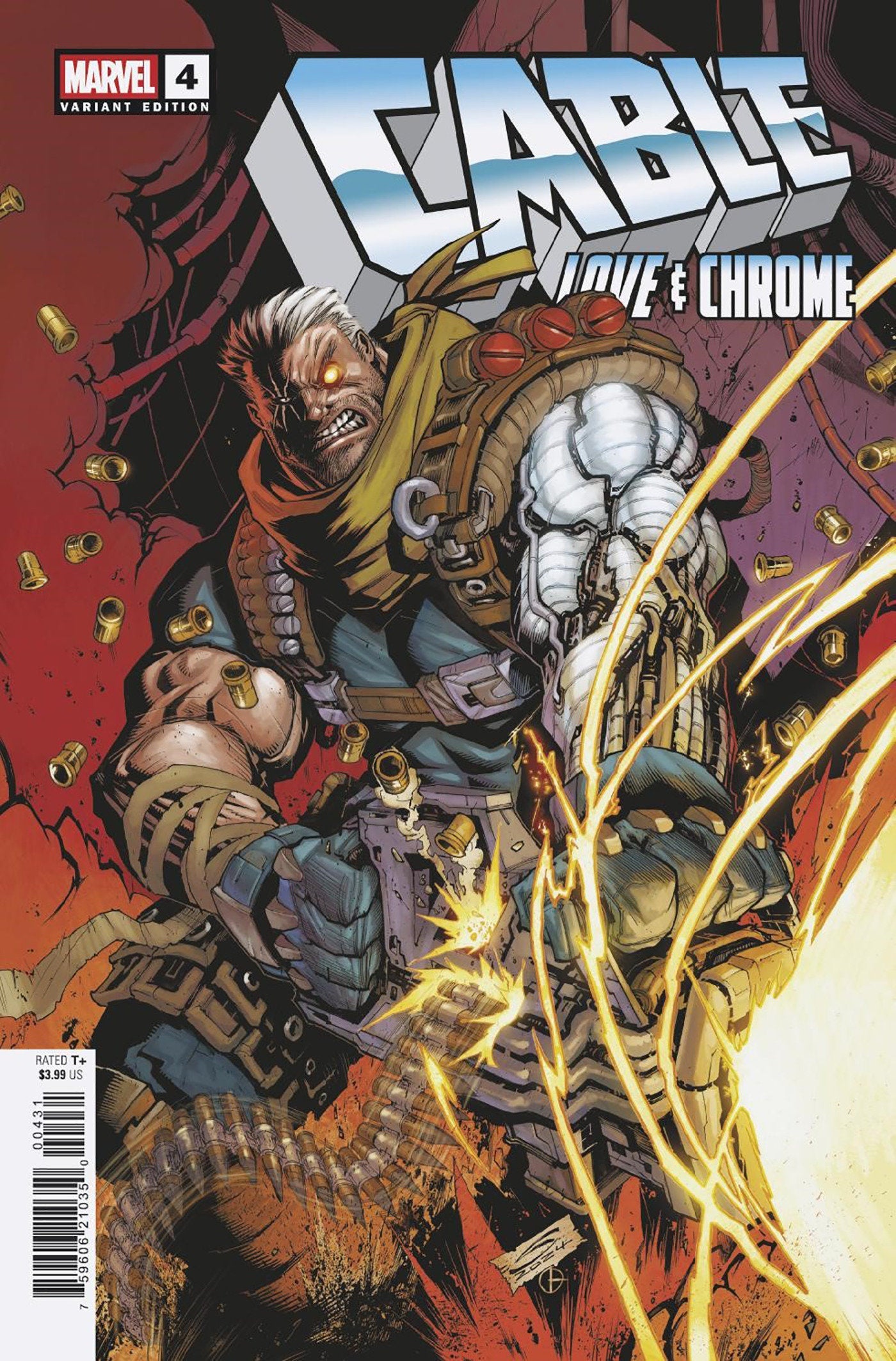 Marvel Comics Cable Love And Chrome #4 Gerardo Sandoval