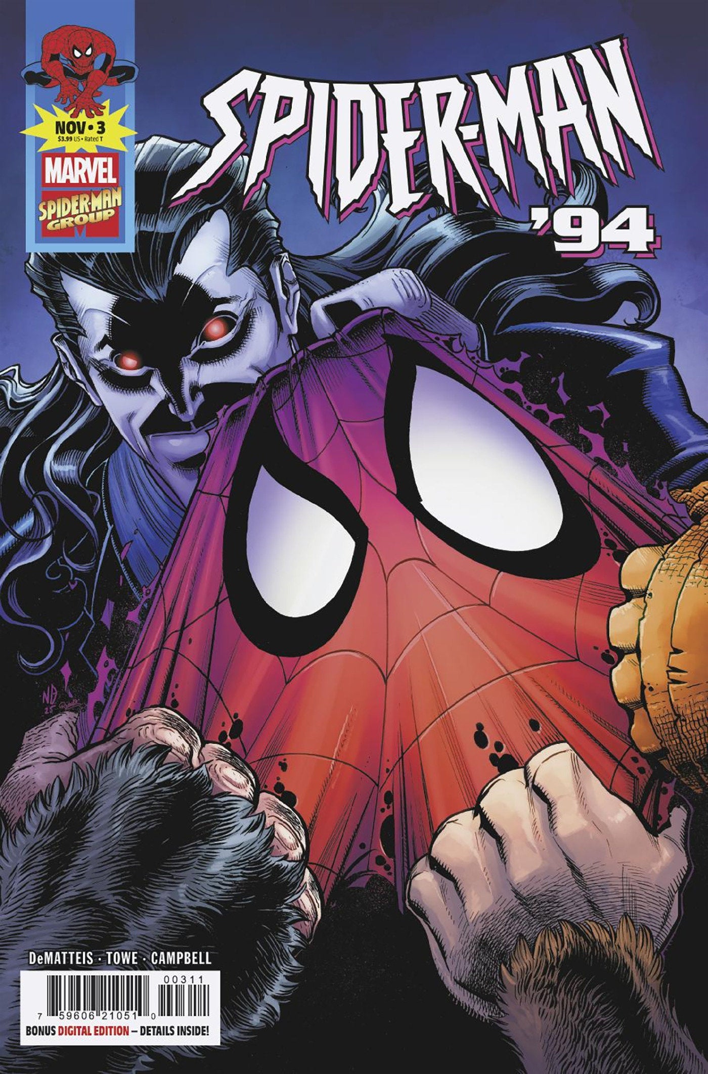 Marvel Comics Spider-Man '94 #3 Nick Bradshaw
