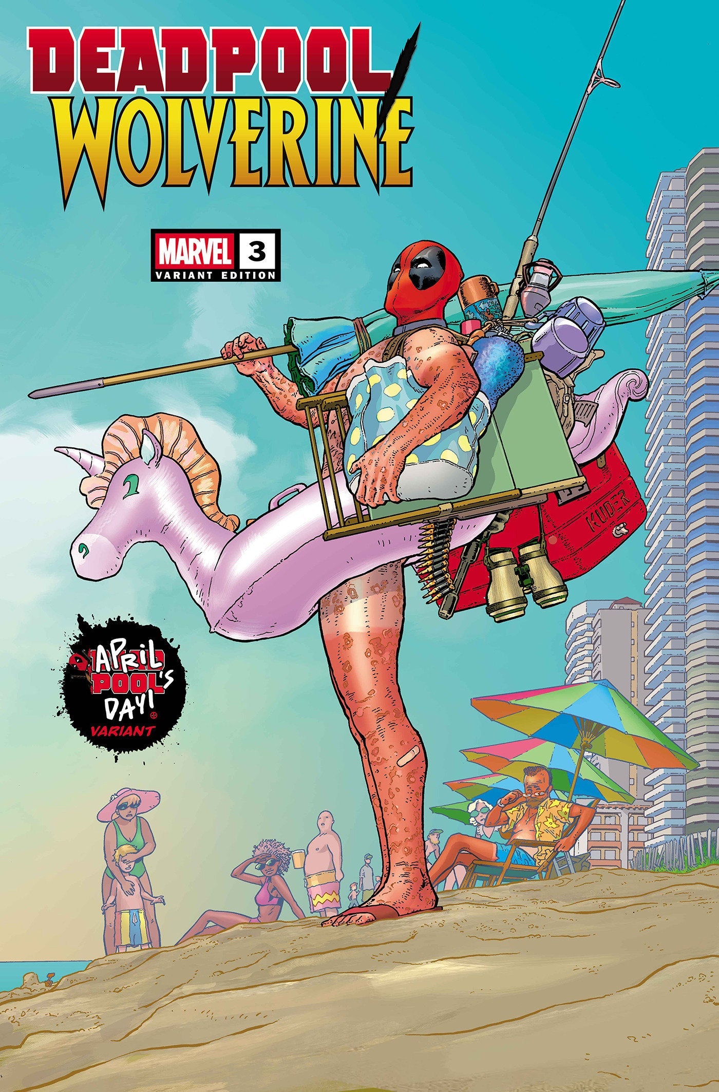 Marvel Comics Deadpool Wolverine #3 Aaron Kuder