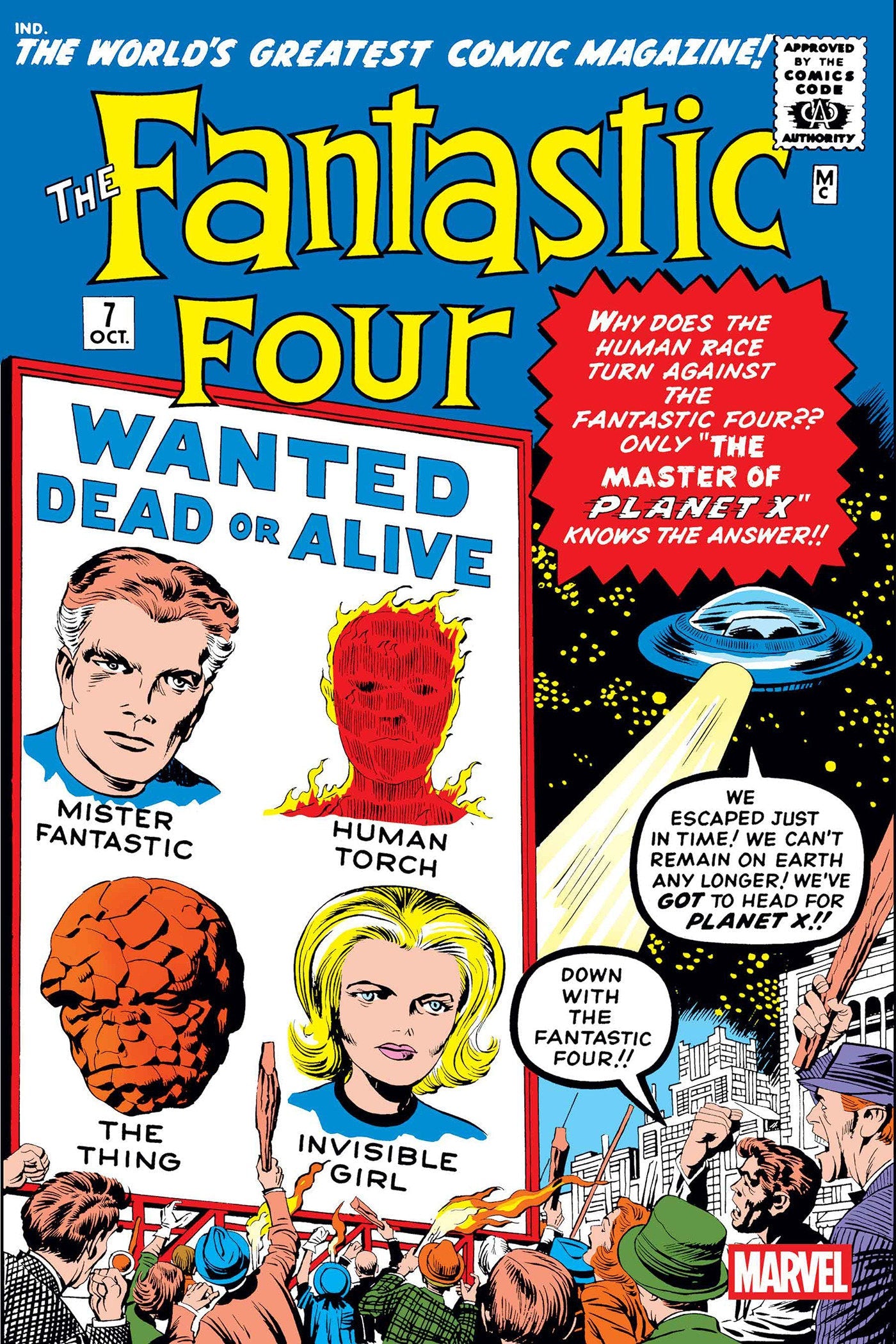 Marvel Comics Fantastic Four #7 Jack Kirby Foil Facsimile Variant