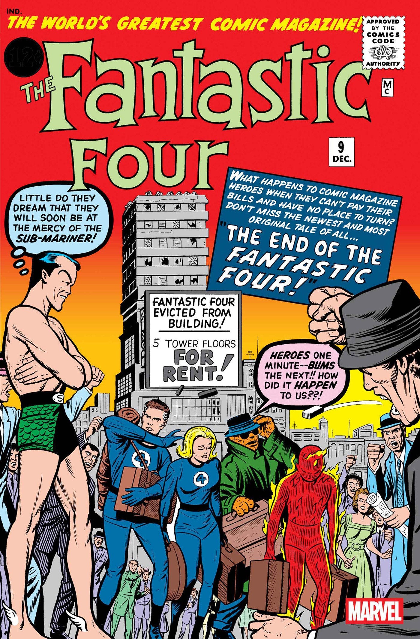 Marvel Comics Fantastic Four #9 Jack Kirby Facsimile Edition