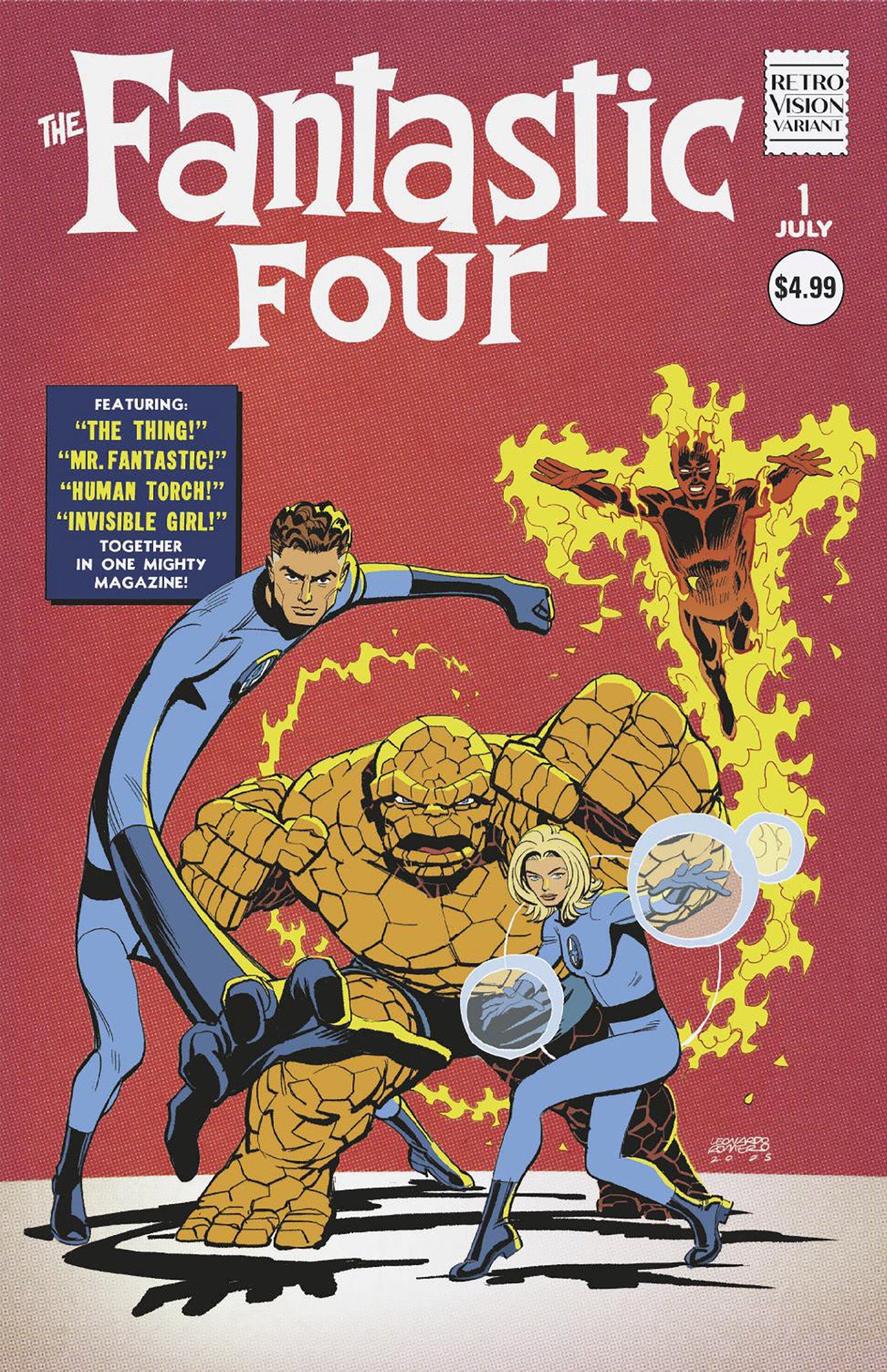 Marvel Comics Fantastic Four #1 Leonardo Romero