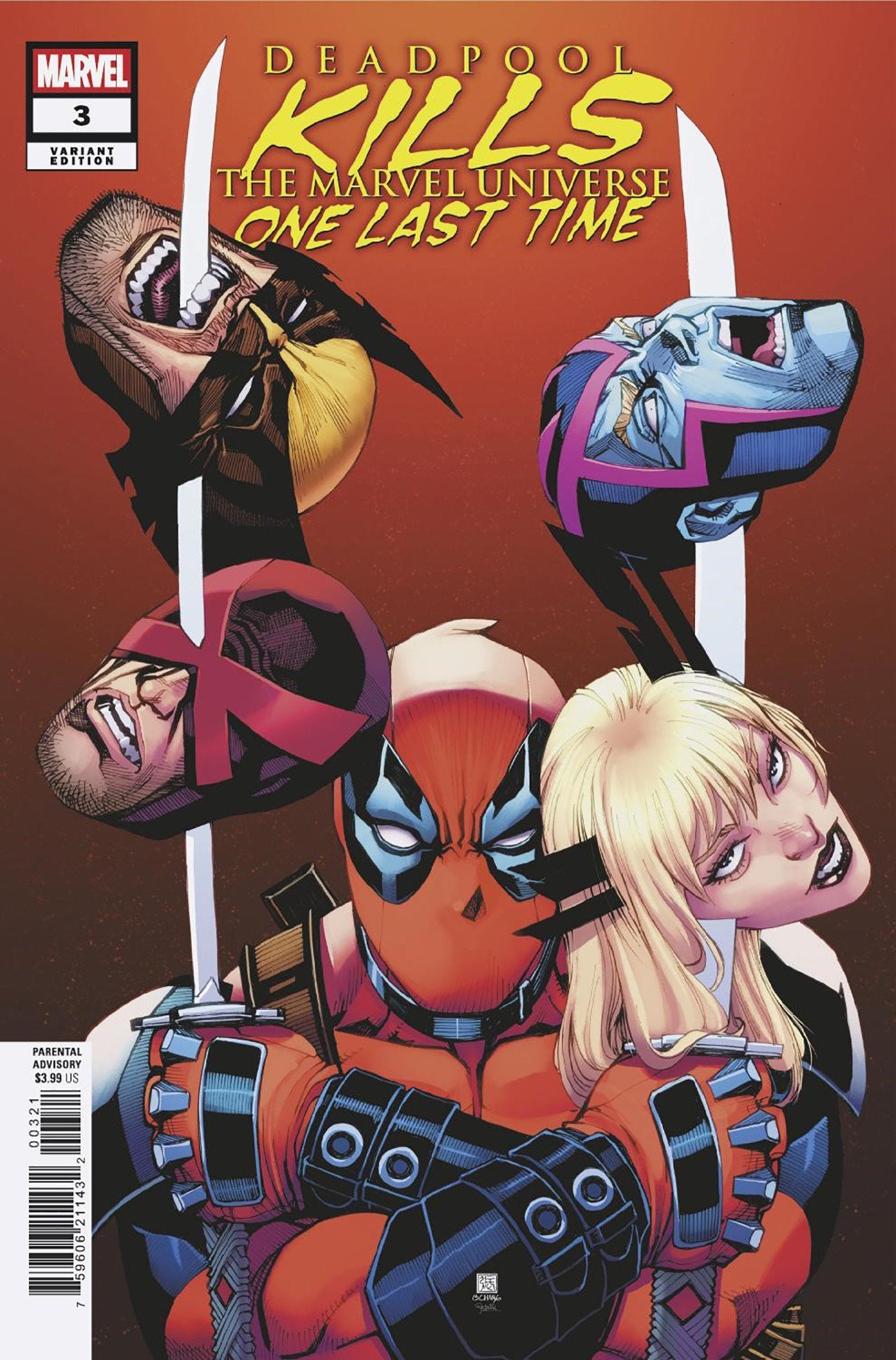 Marvel Comics Deadpool Kills Marvel U One Last Time #3 Bernard Chang