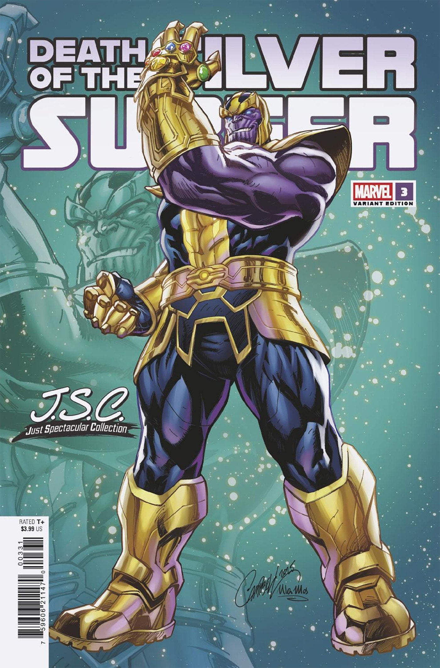 Marvel Comics Death Of The Silver Surfer #3 J Scott Campbell