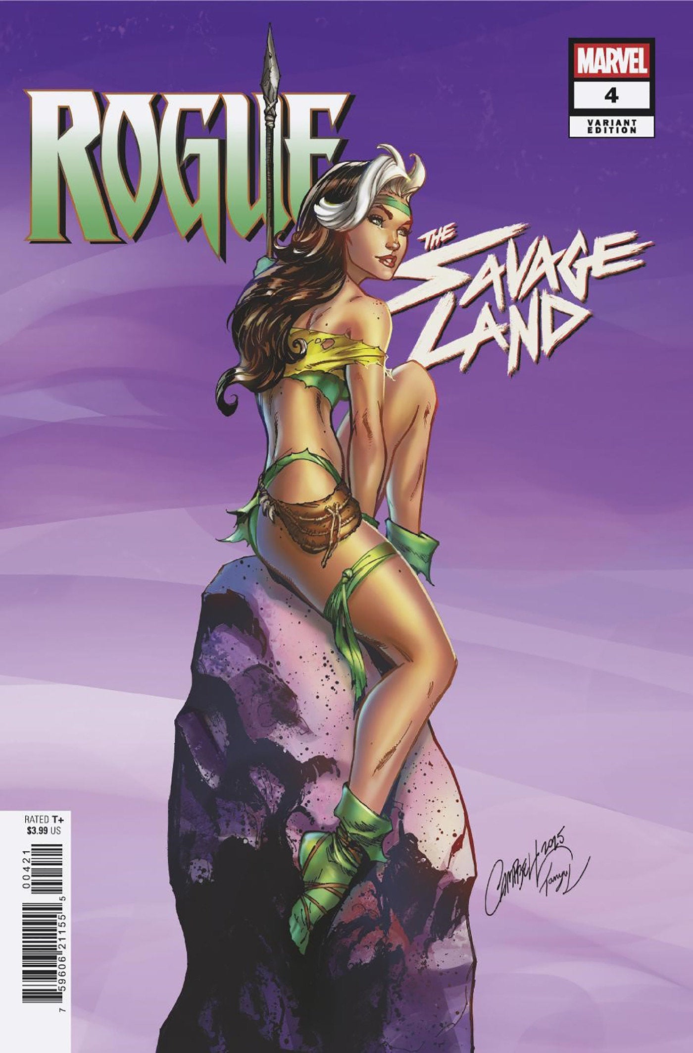 Marvel Comics Rogue The Savage Land #4 J Scott Campbell