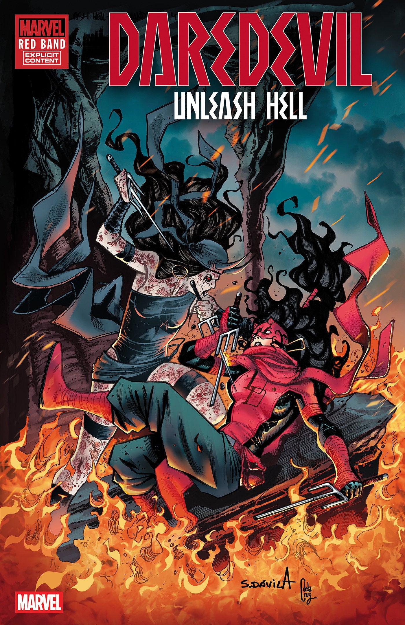 Marvel Comics Daredevil Unleash Hell Red Band #4 Sergio Dávila