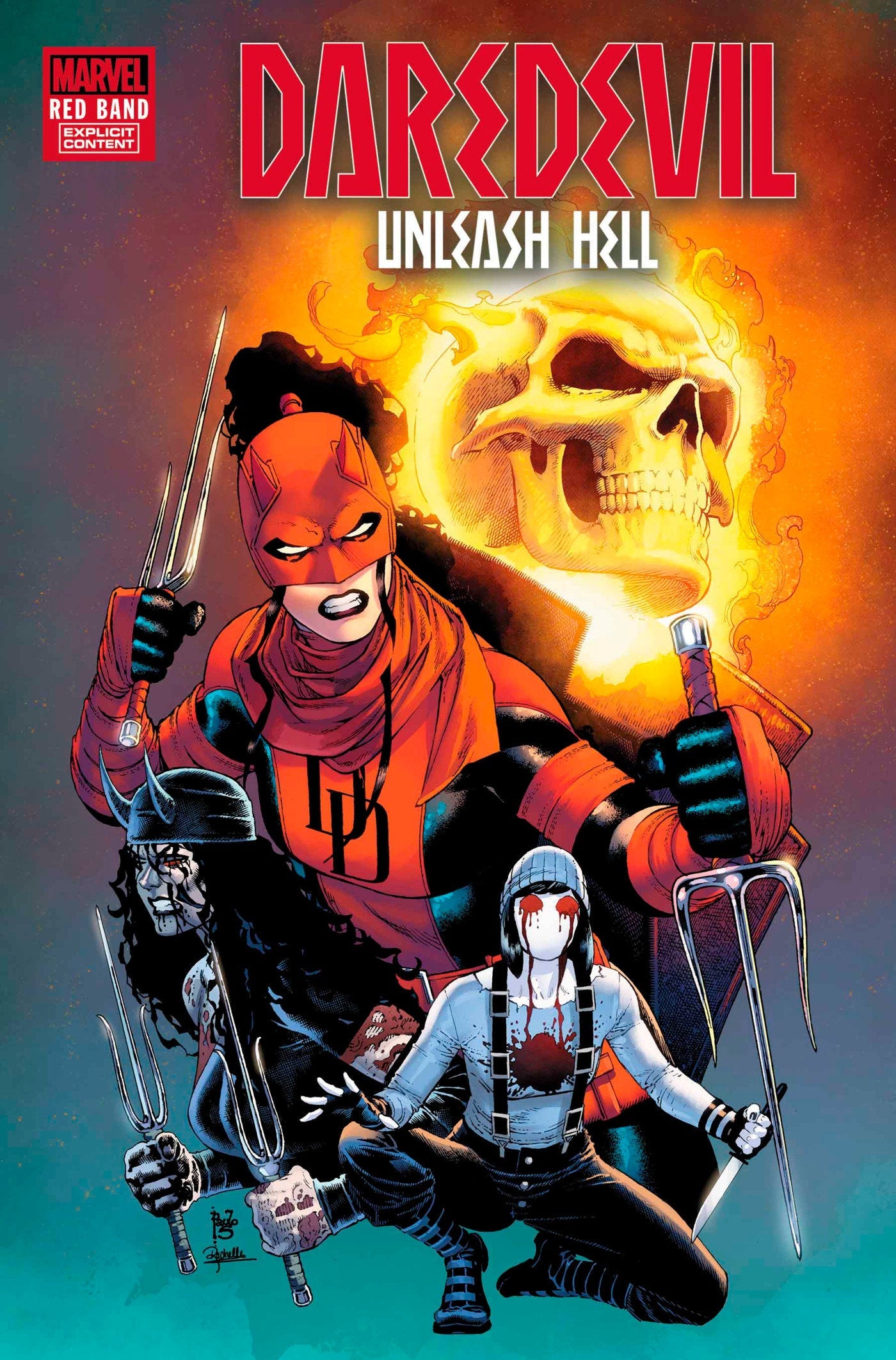 Marvel Comics Daredevil Unleash Hell Red Band #5 Paulo Siqueira