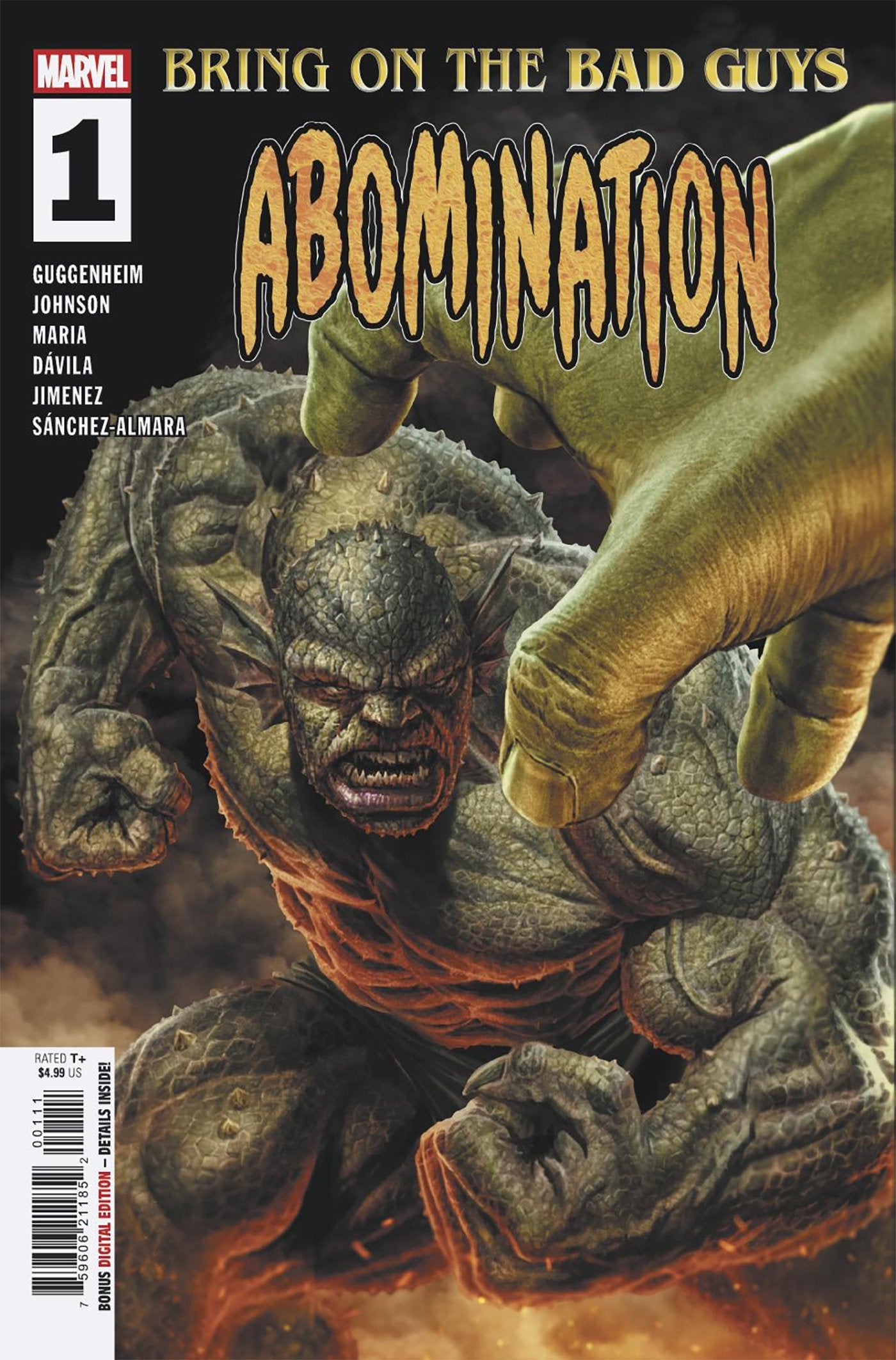 Marvel Comics Bring On The Bad Guys Abomination #1 Lee Bermejo