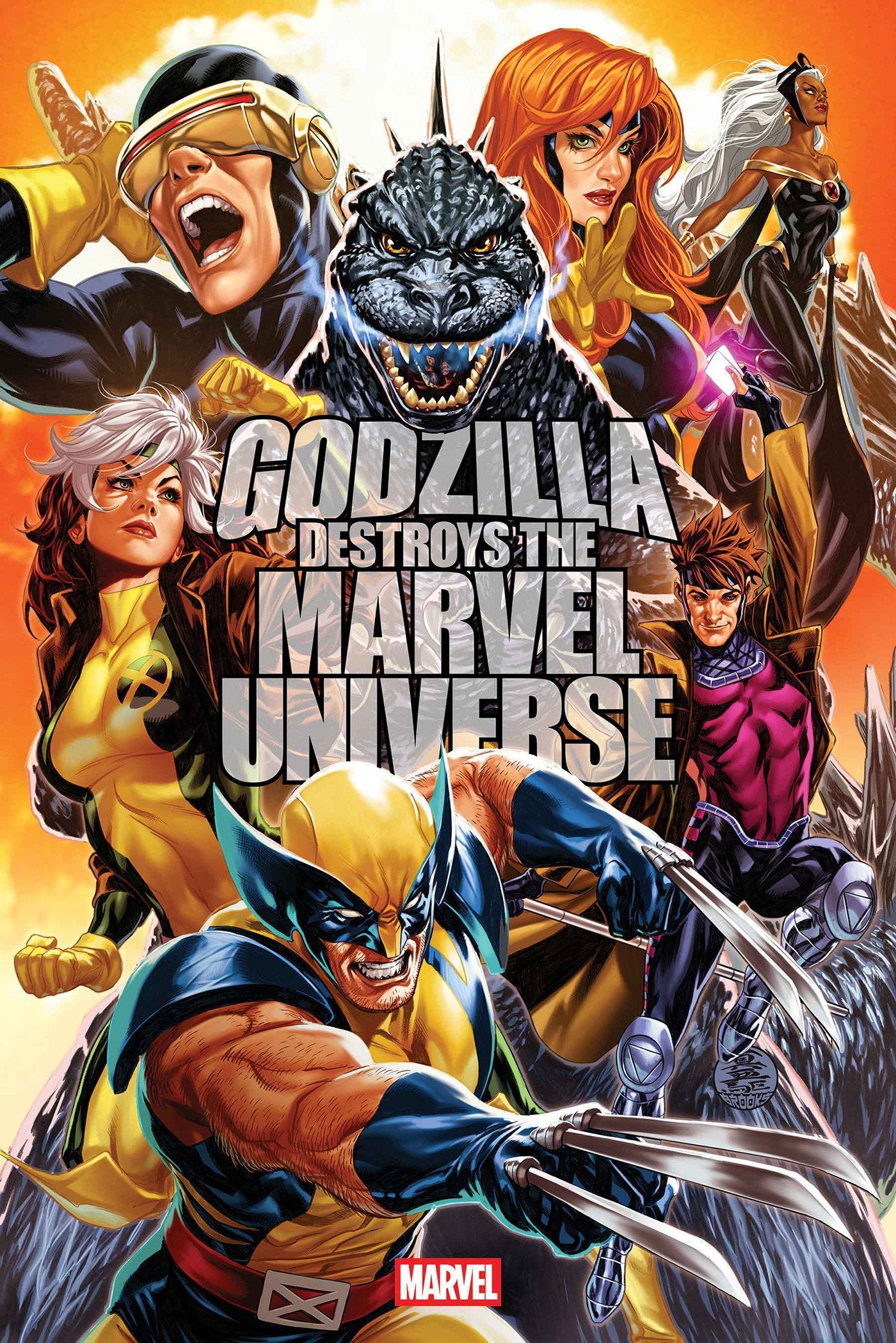 Marvel Comics Godzilla Destroys The Marvel Universe #3 Mark Brooks