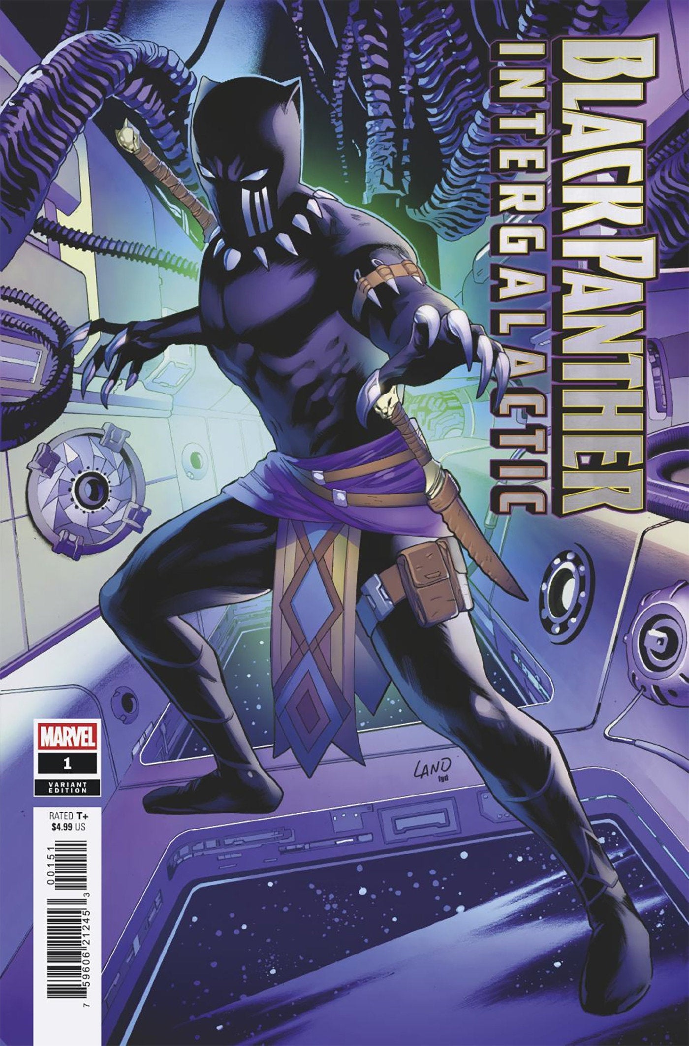 Marvel Comics Black Panther: Intergalactic #1 Greg Land