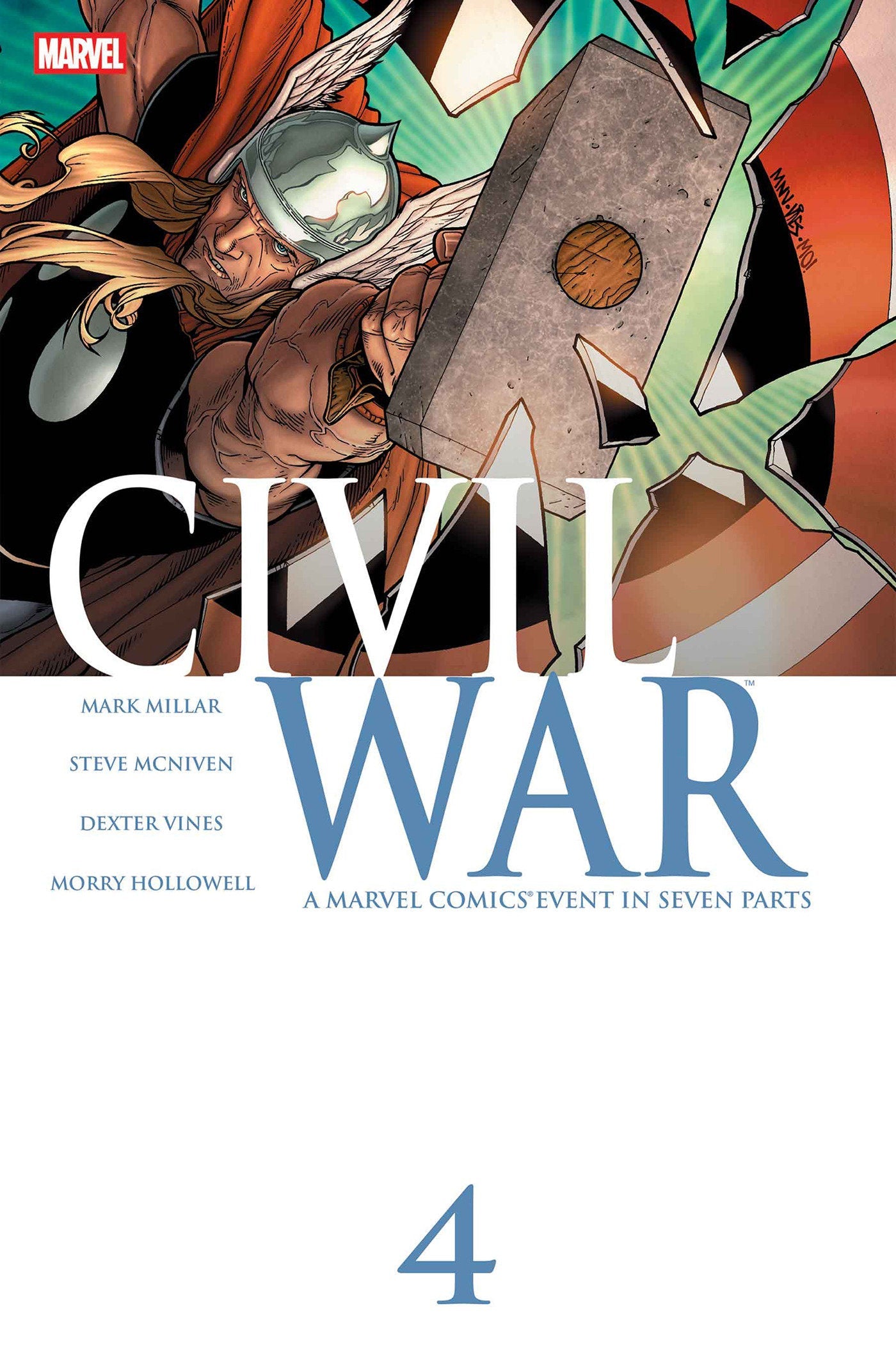 Marvel Comics Civil War #4 Steve McNiven Facsimile Edition