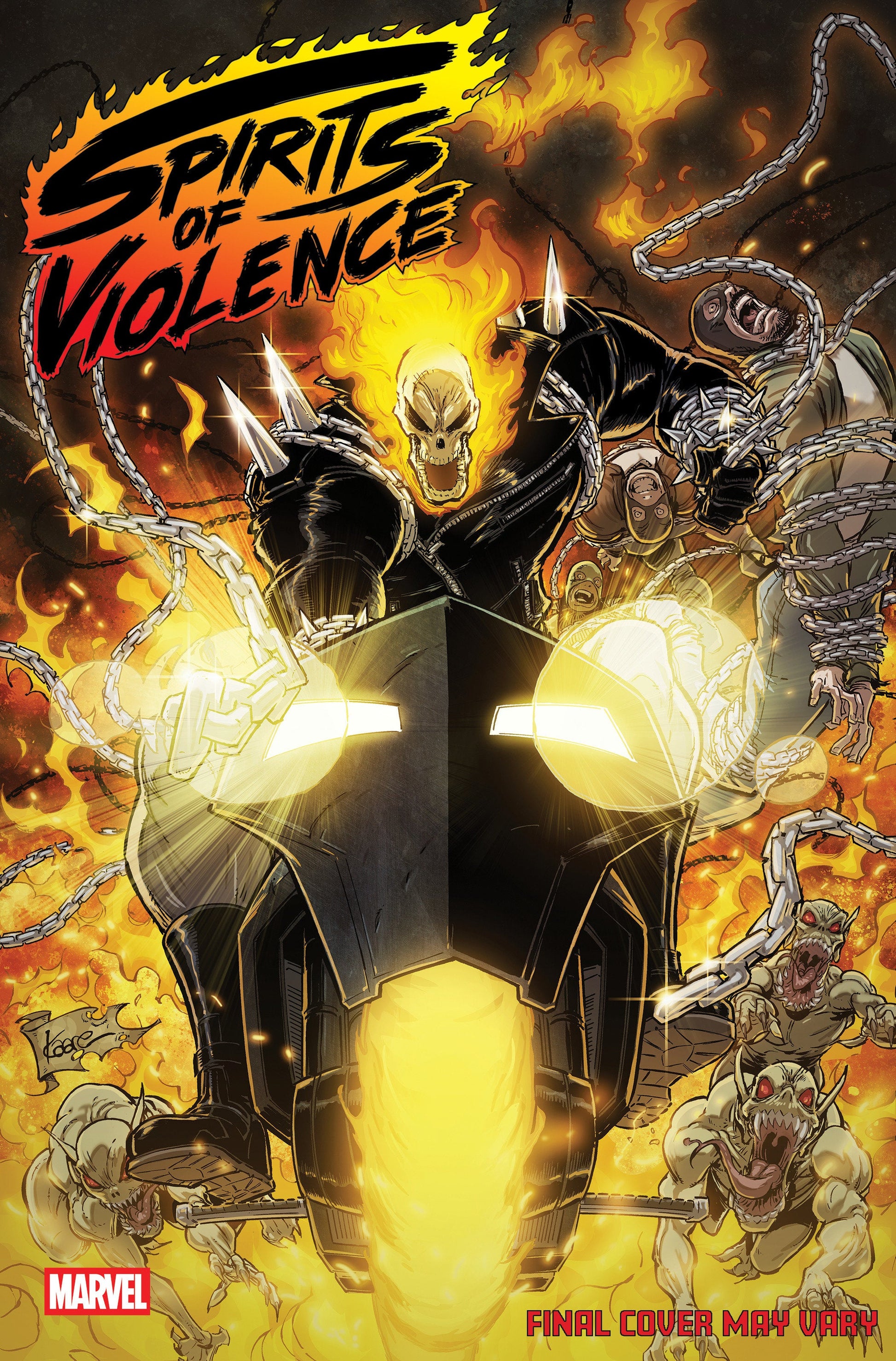 Marvel Comics Spirits Of Violence #4 Kaare Andrews