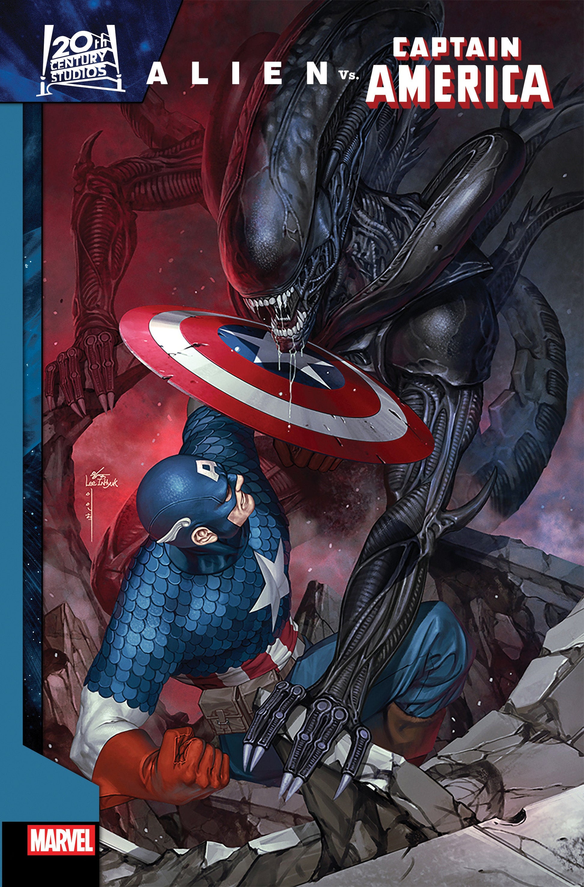 Marvel Comics Alien Vs. Captain America #1 Inhyuk Lee