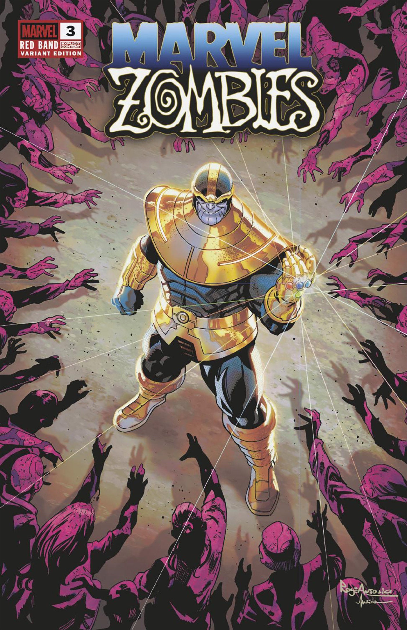 Marvel Comics Marvel Zombies: Red Band #3 Roge Antonio