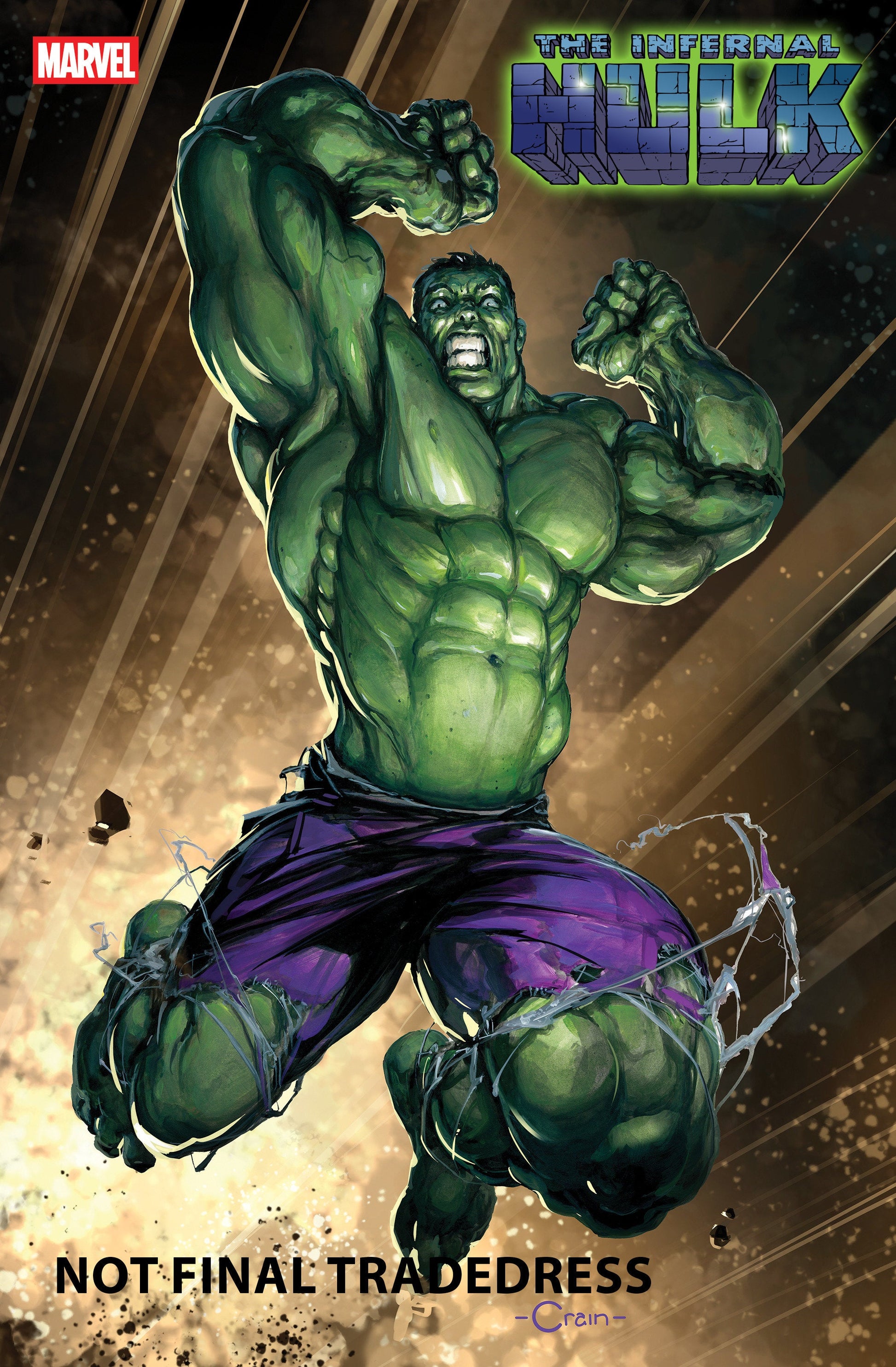 Marvel Comics Infernal Hulk #3 Clayton Crain