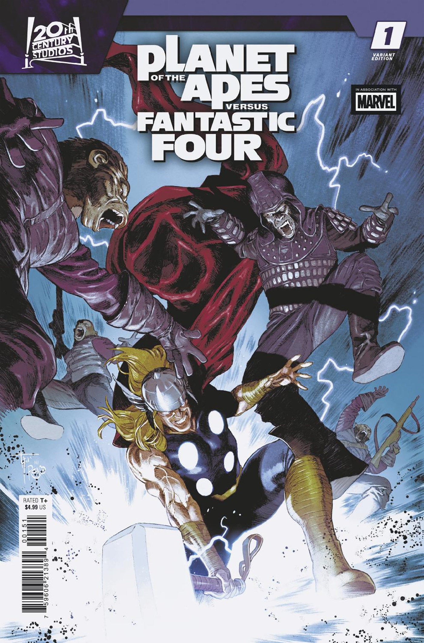 Marvel Comics Planet Of The Apes Vs. Fantastic Four #1 Francesco Mobili