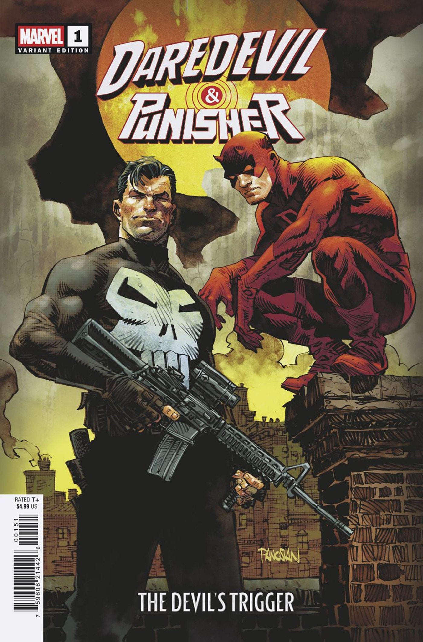 Marvel Comics Daredevil/Punisher: The Devil's Trigger #1 Dan Panosian