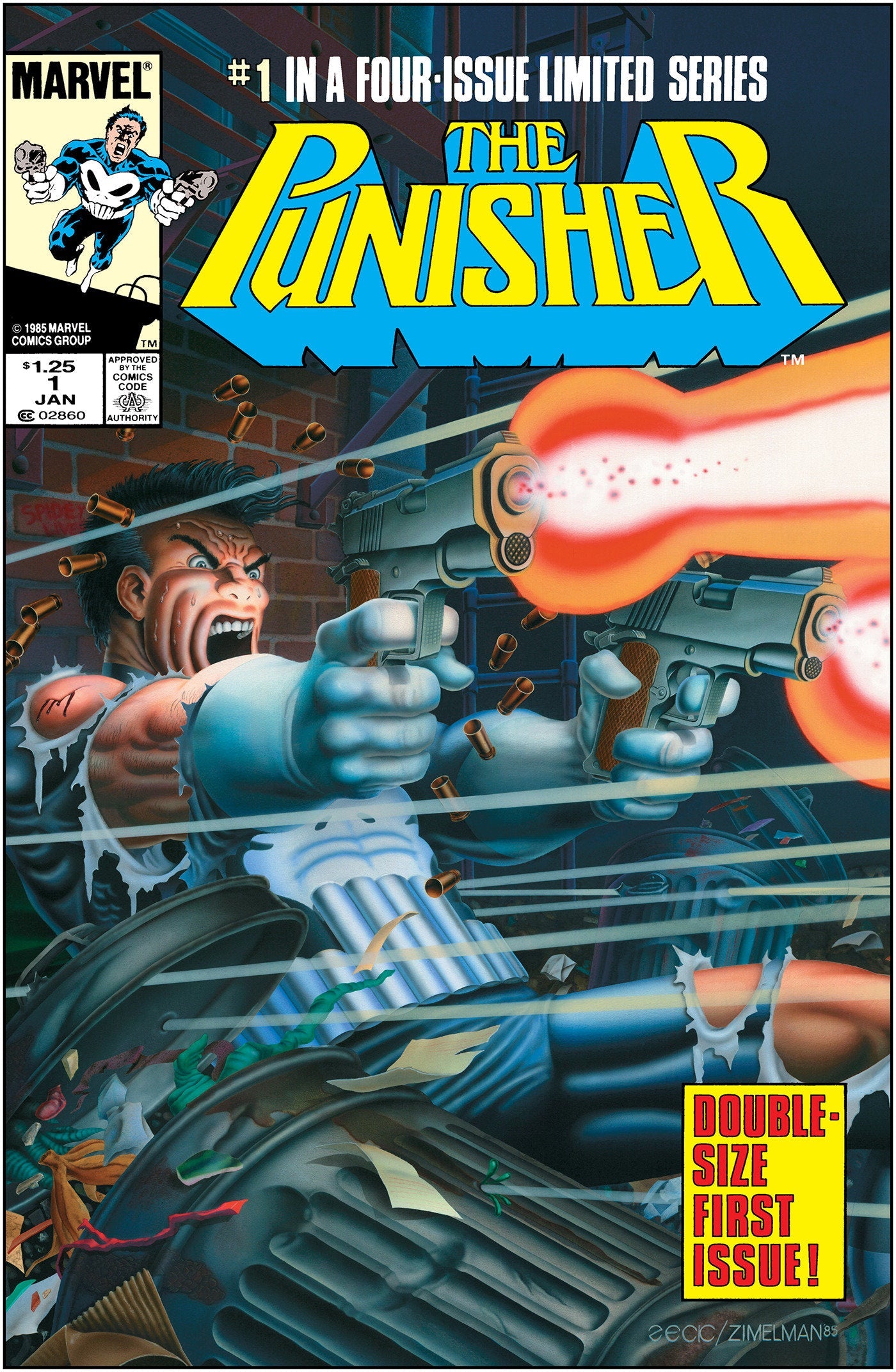 Marvel Comics Punisher #1 Mike Zeck Foil Facsimile Variant