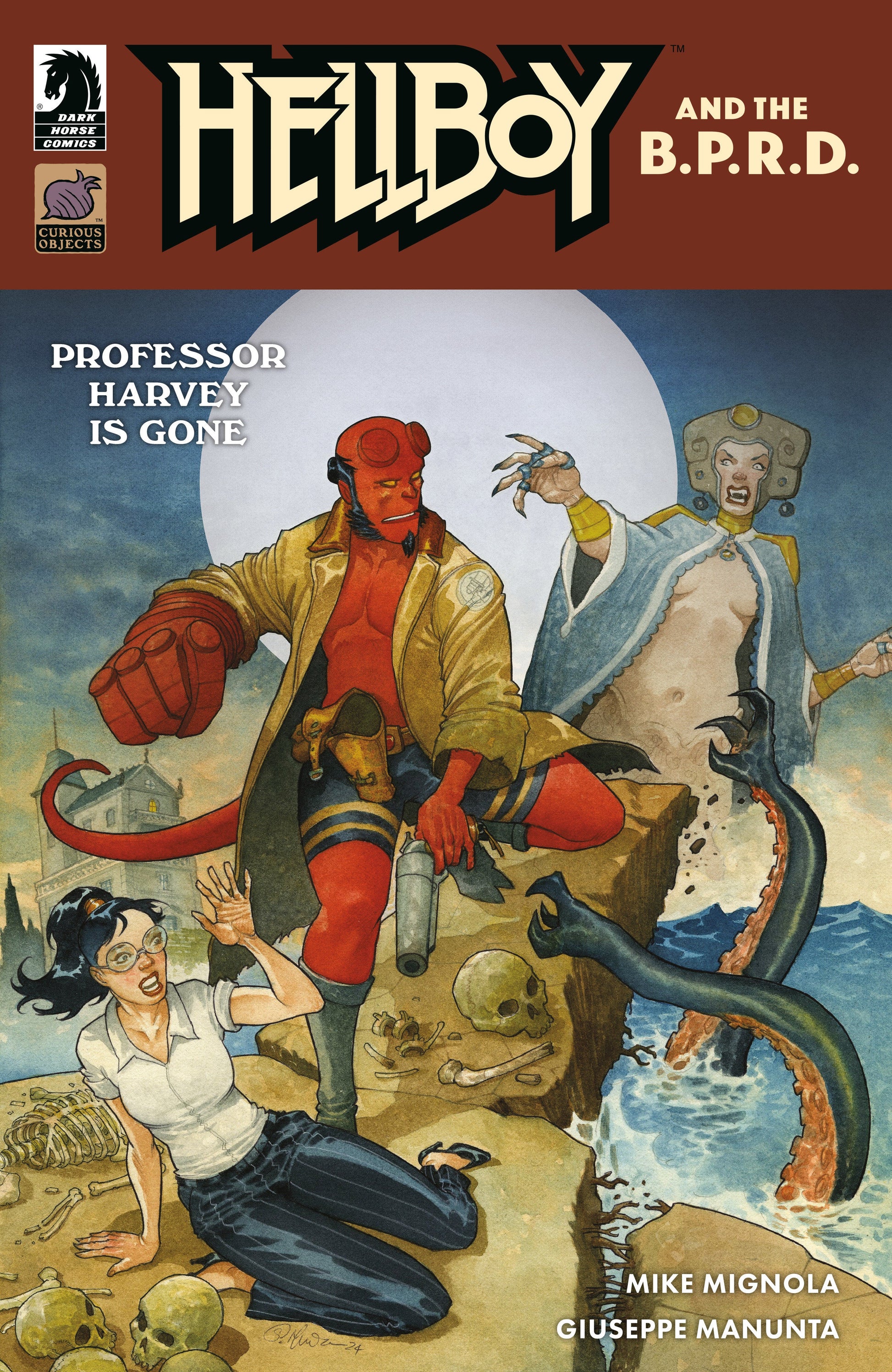 Dark Horse Hellboy BPRD Professor Harvey Is Gone Giuseppe Manunta