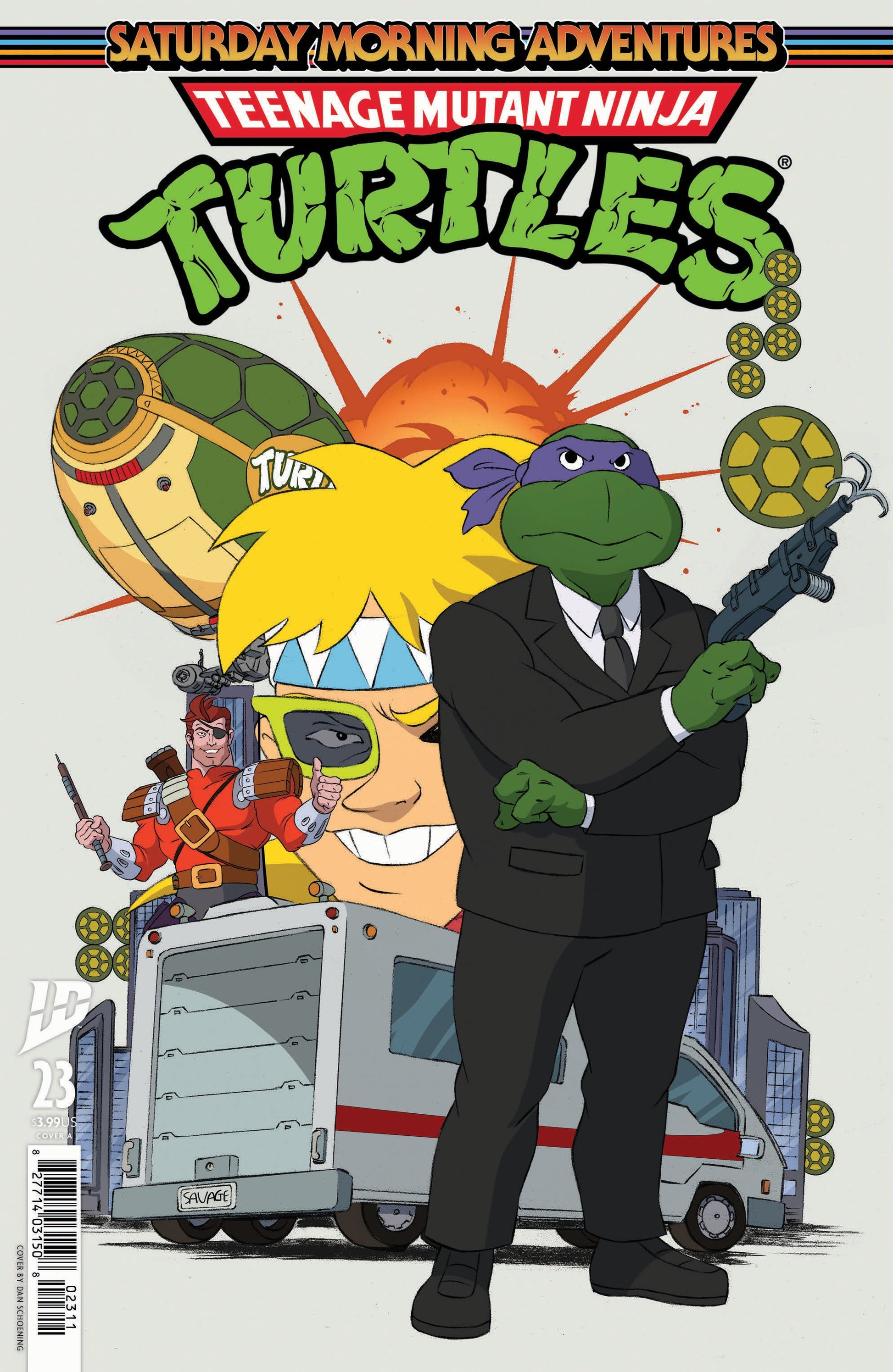IDW Publishing TMNT Saturday Morning Adventures II #23 Dan Schoening