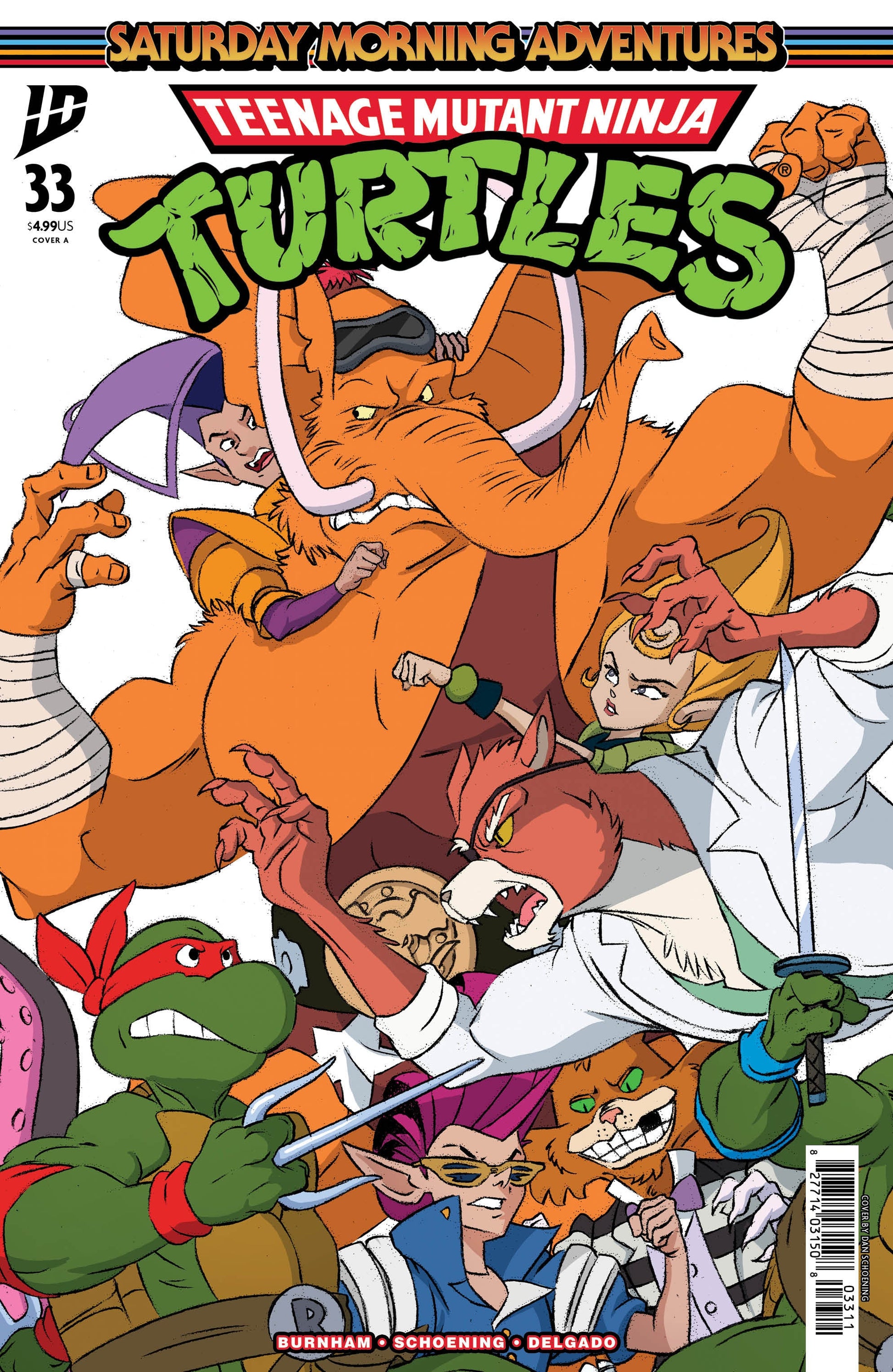IDW Publishing TMNT Saturday Morning Adventures II #33 Dan Schoening