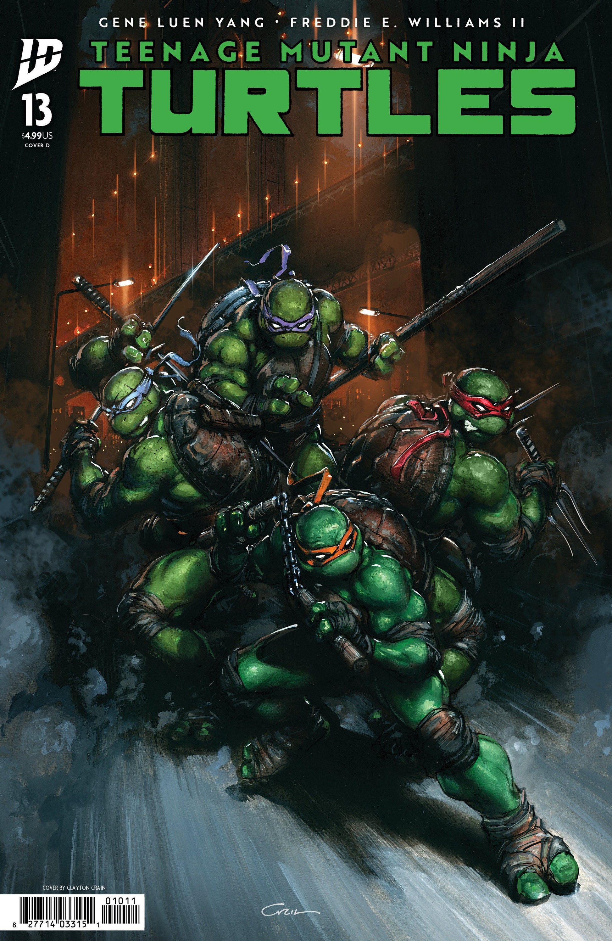 IDW Publishing Teenage Mutant Ninja Turtles #13 Clayton Crain