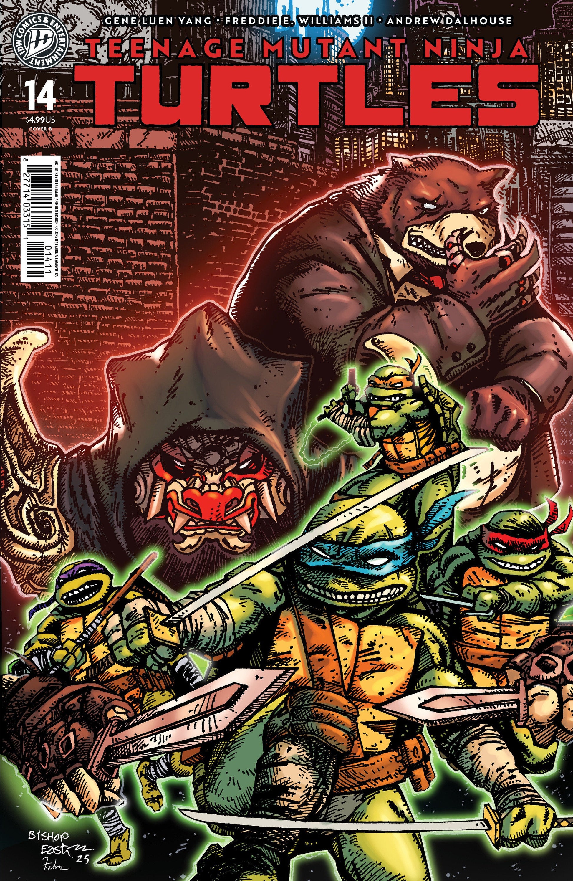 IDW Publishing Teenage Mutant Ninja Turtles #14 Kevin Eastman