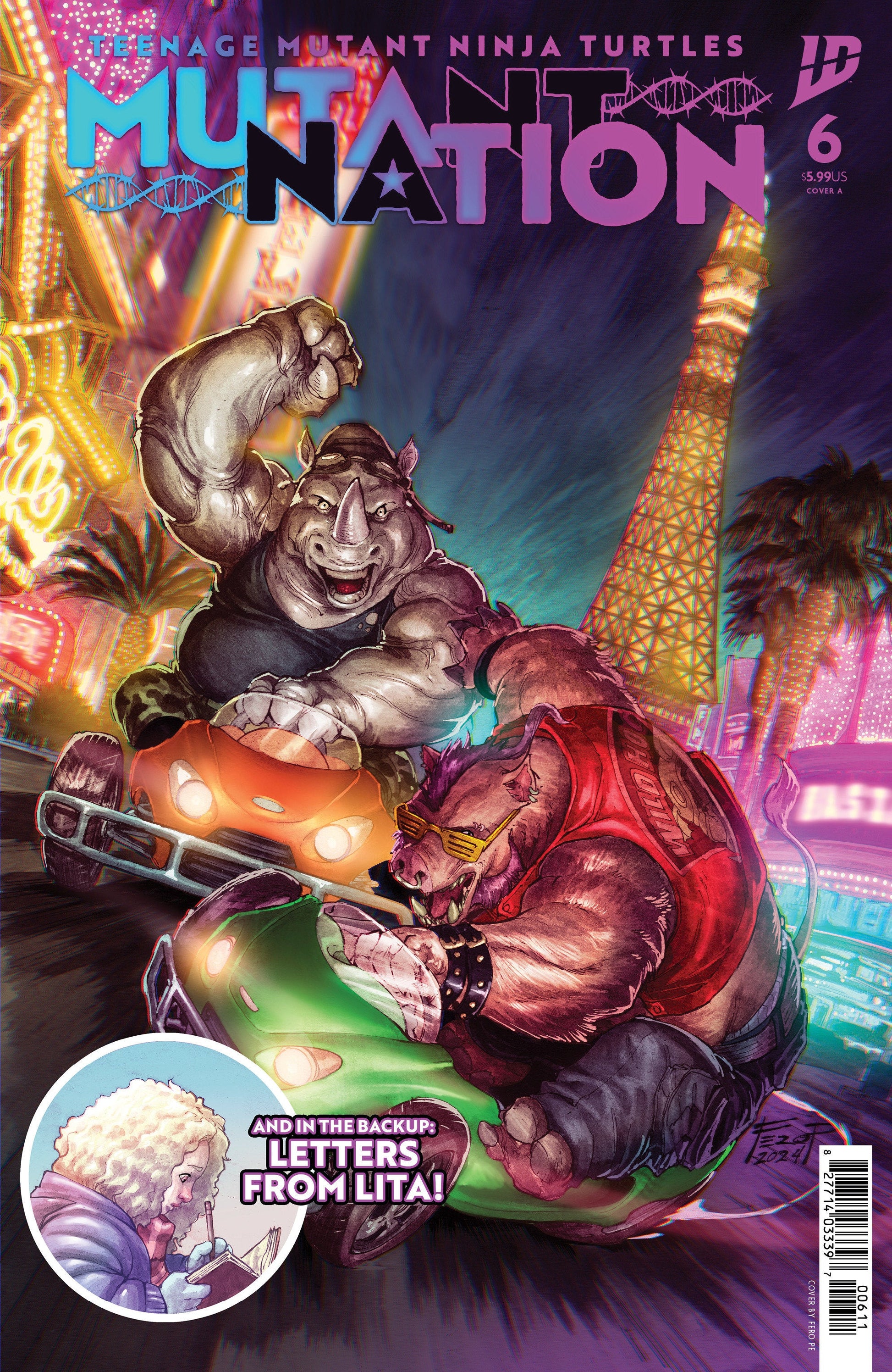 IDW Publishing TMNT Mutant Nation #6 Fero Pe