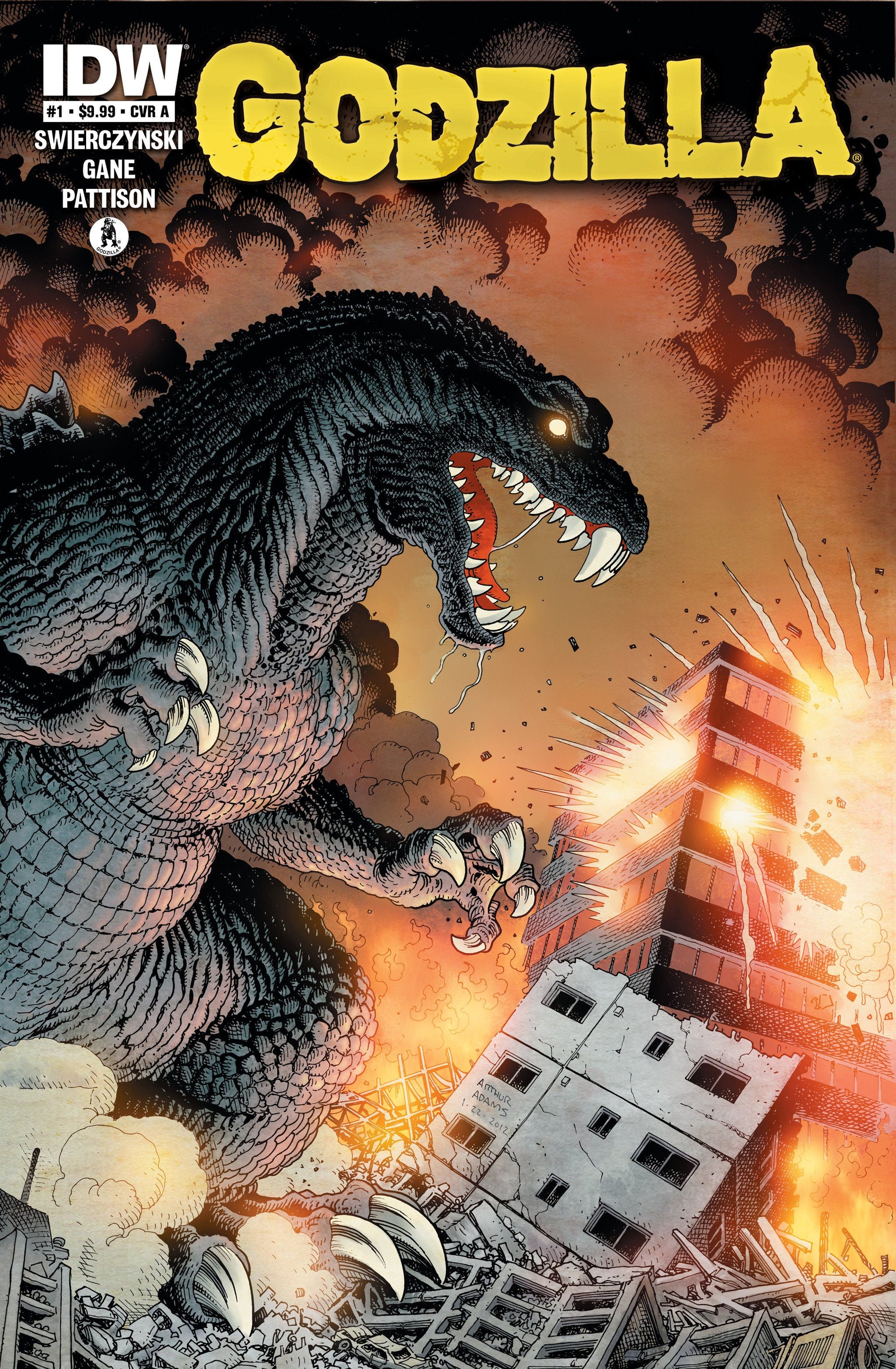 IDW Publishing Godzilla #1 Arthur Adams Foil Classics