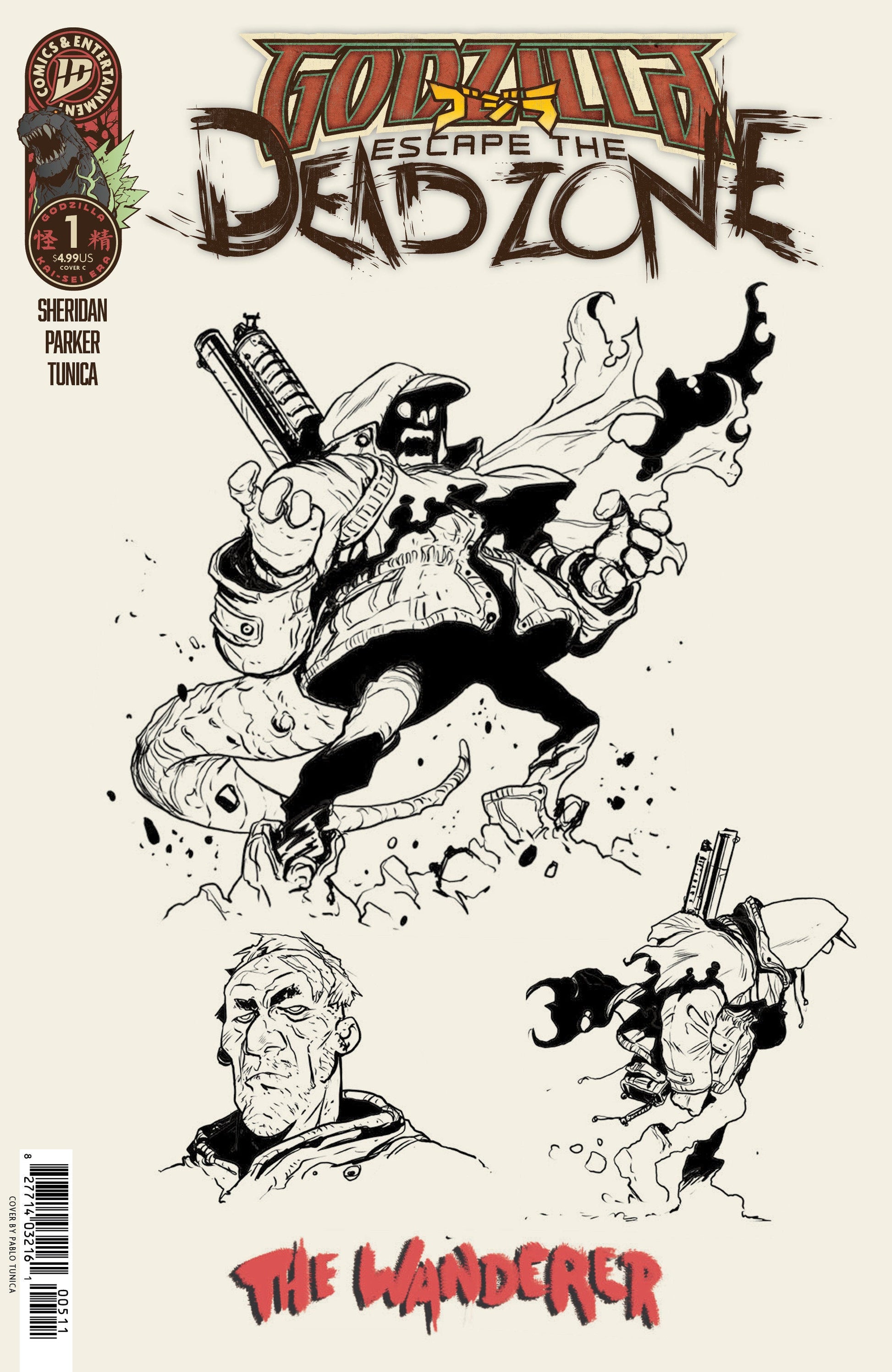 IDW Publishing Godzilla Escape Deadzone #1 Pablo Tunica