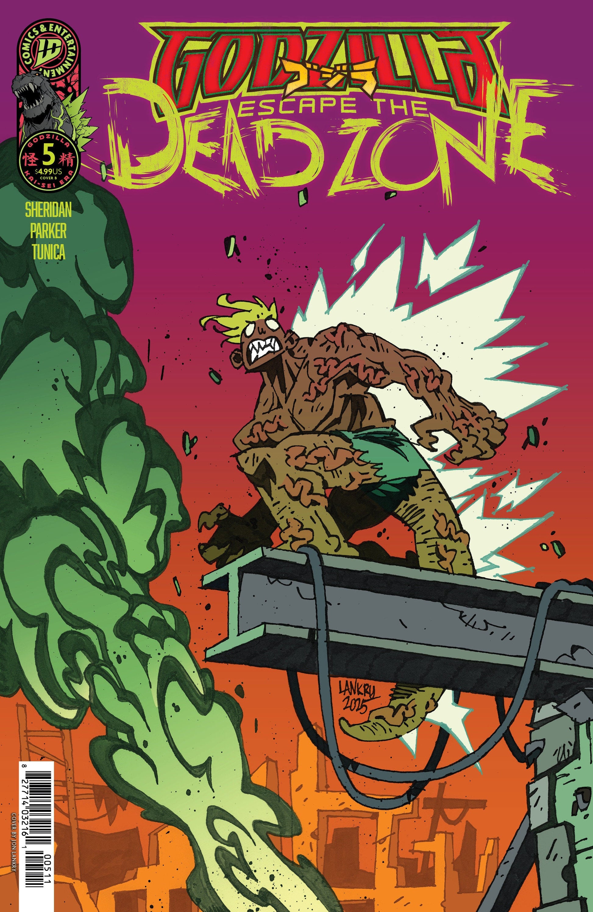 IDW Publishing Godzilla: Escape The Deadzone [Kai-Sei Era] #5 Jon Lankry
