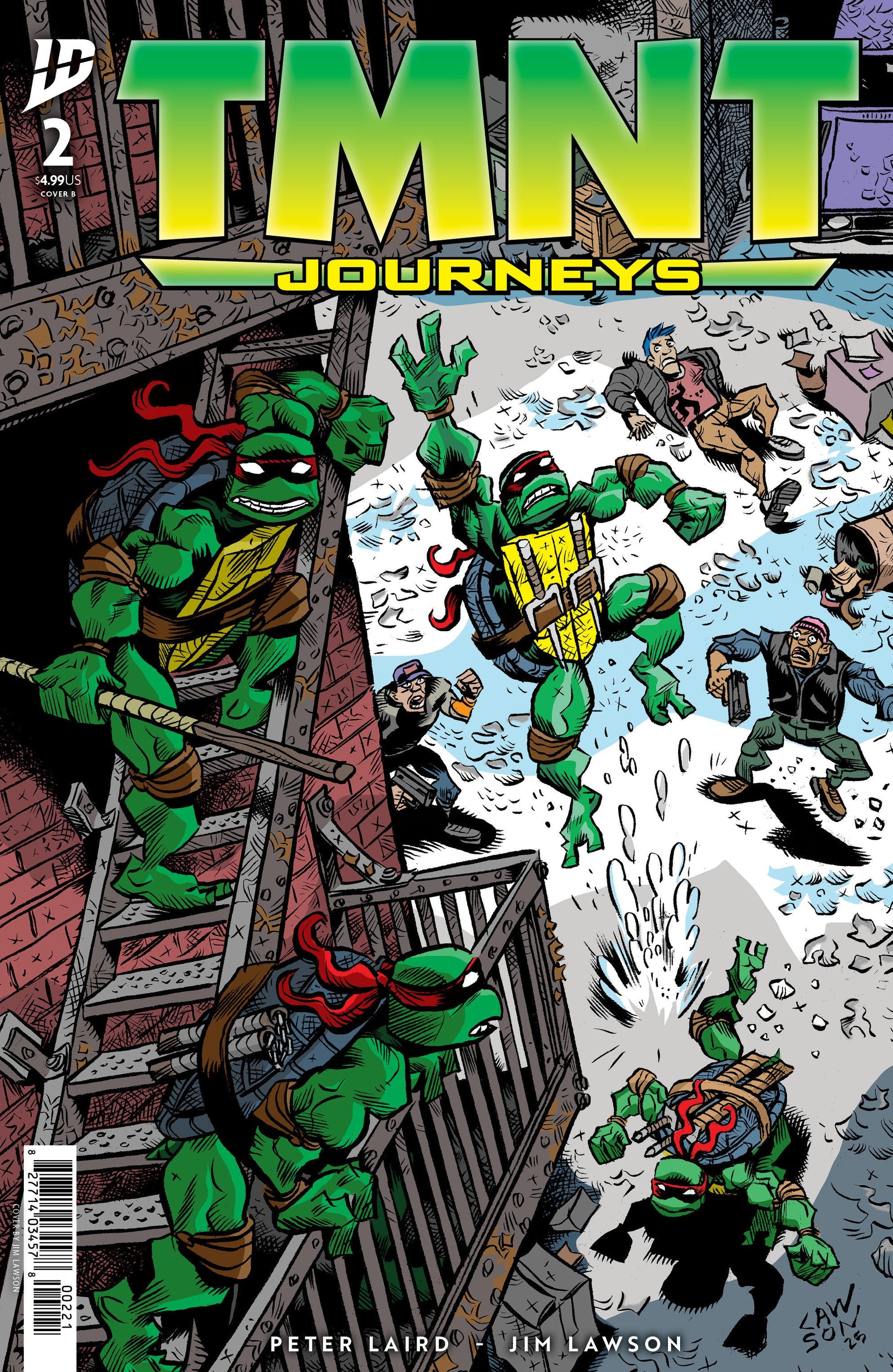 IDW Publishing Teenage Mutant Ninja Turtles: Journeys #2 Jim Lawson