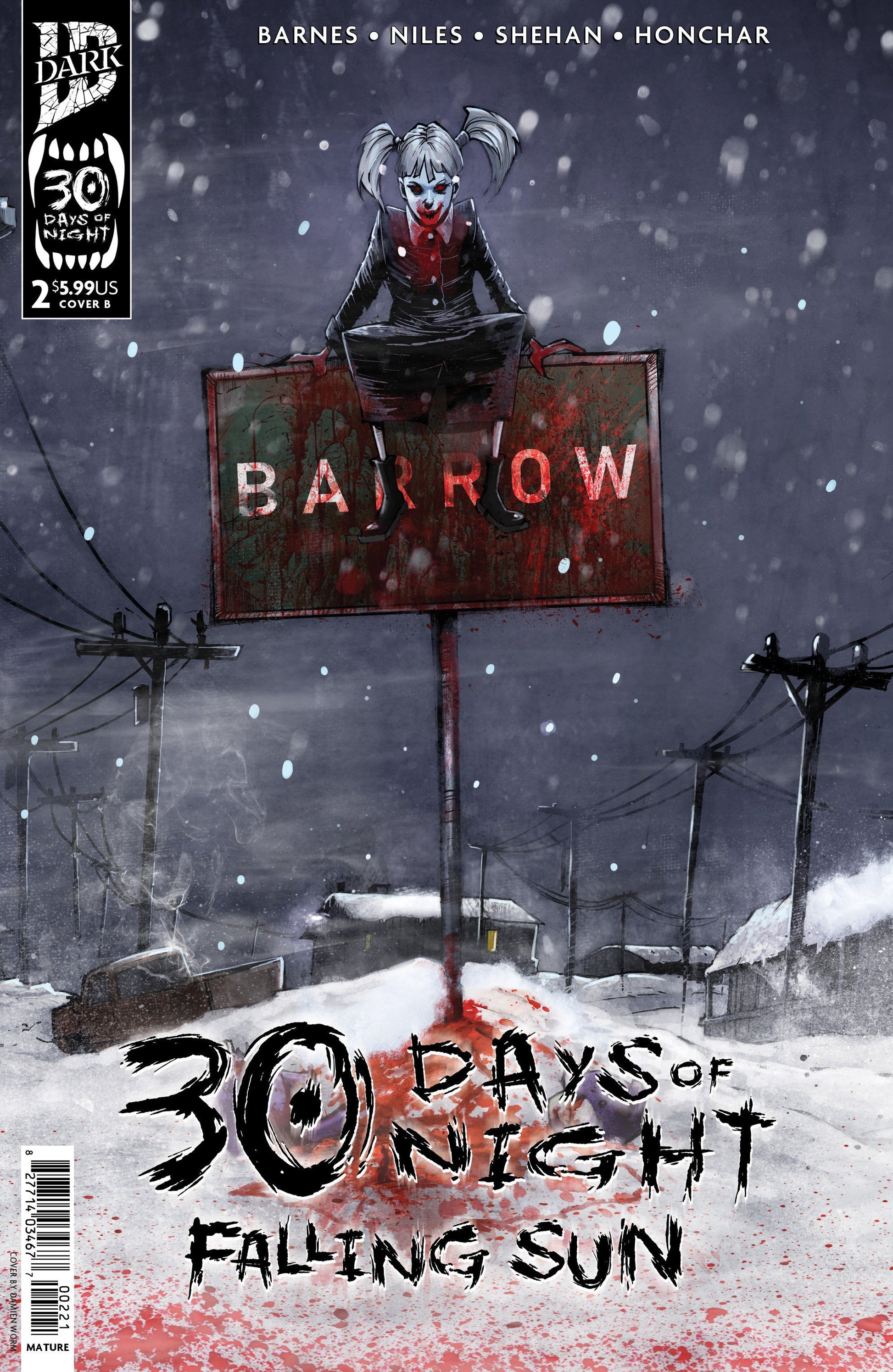 IDW Publishing 30 Days Of Night: Falling Sun #2 Damien Worm