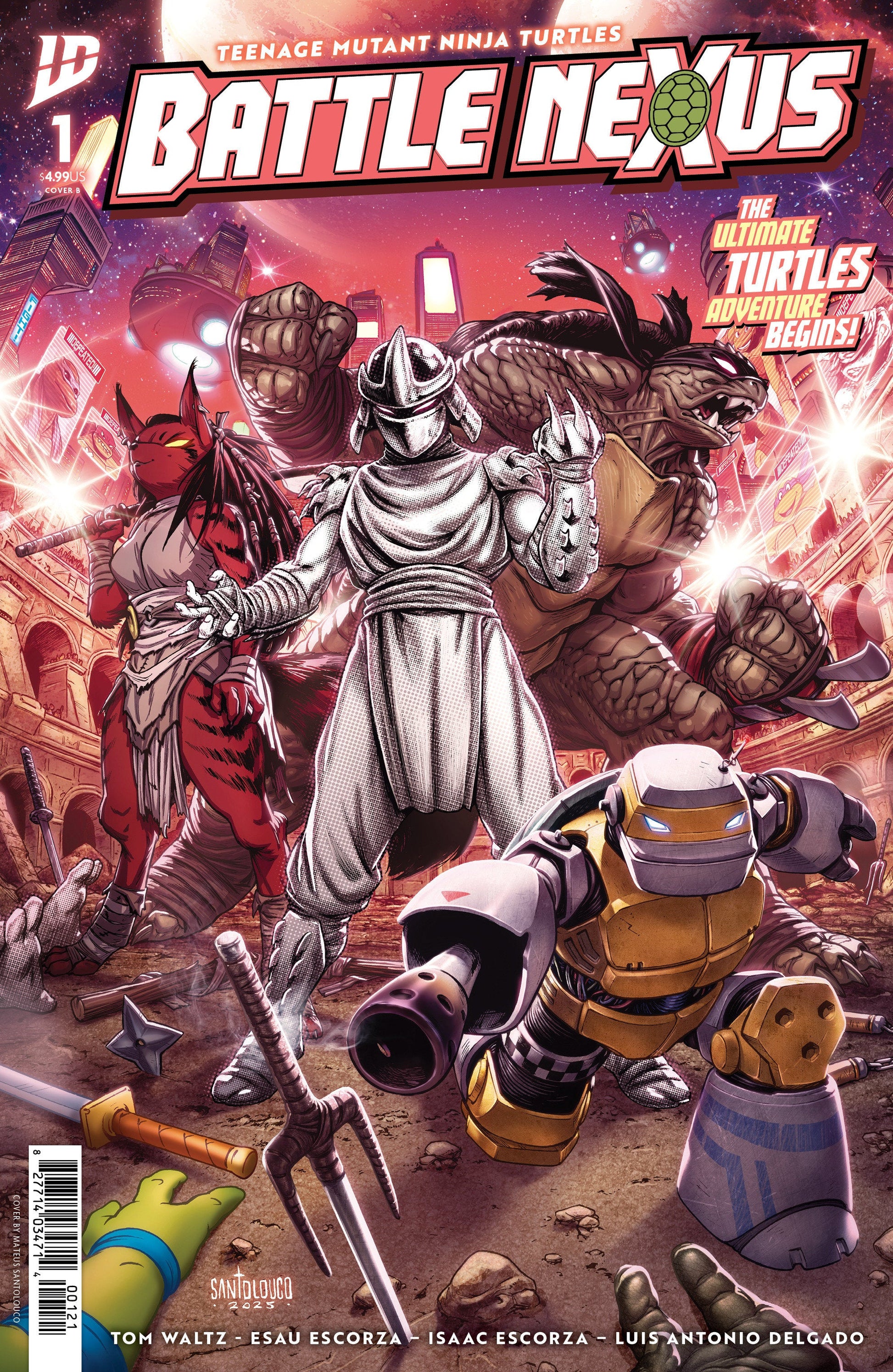 IDW Publishing Teenage Mutant Ninja Turtles: Battle Nexus #1 Mateus Santolouco