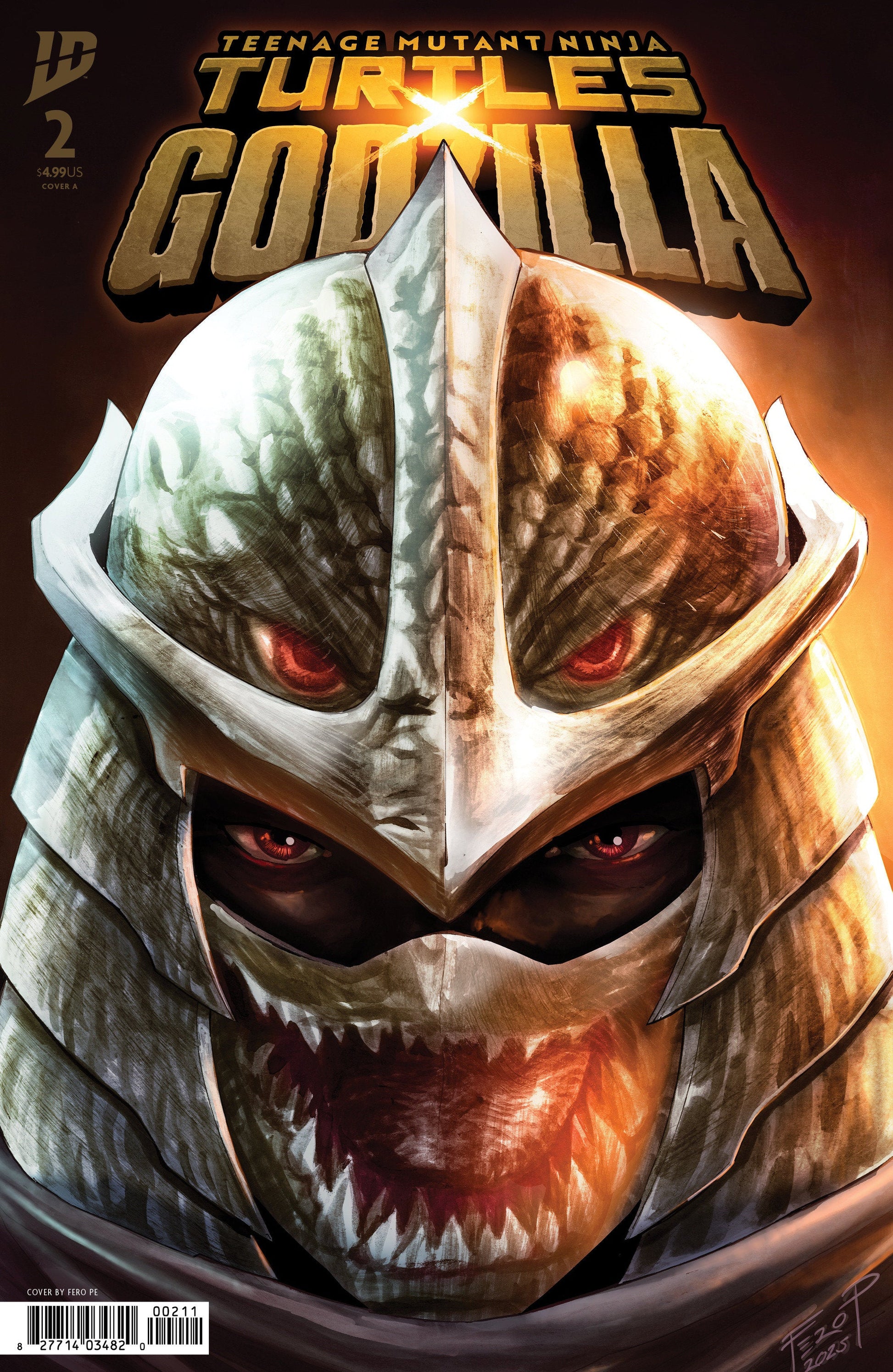 IDW Publishing Teenage Mutant Ninja Turtles X Godzilla #2 Fero Pe